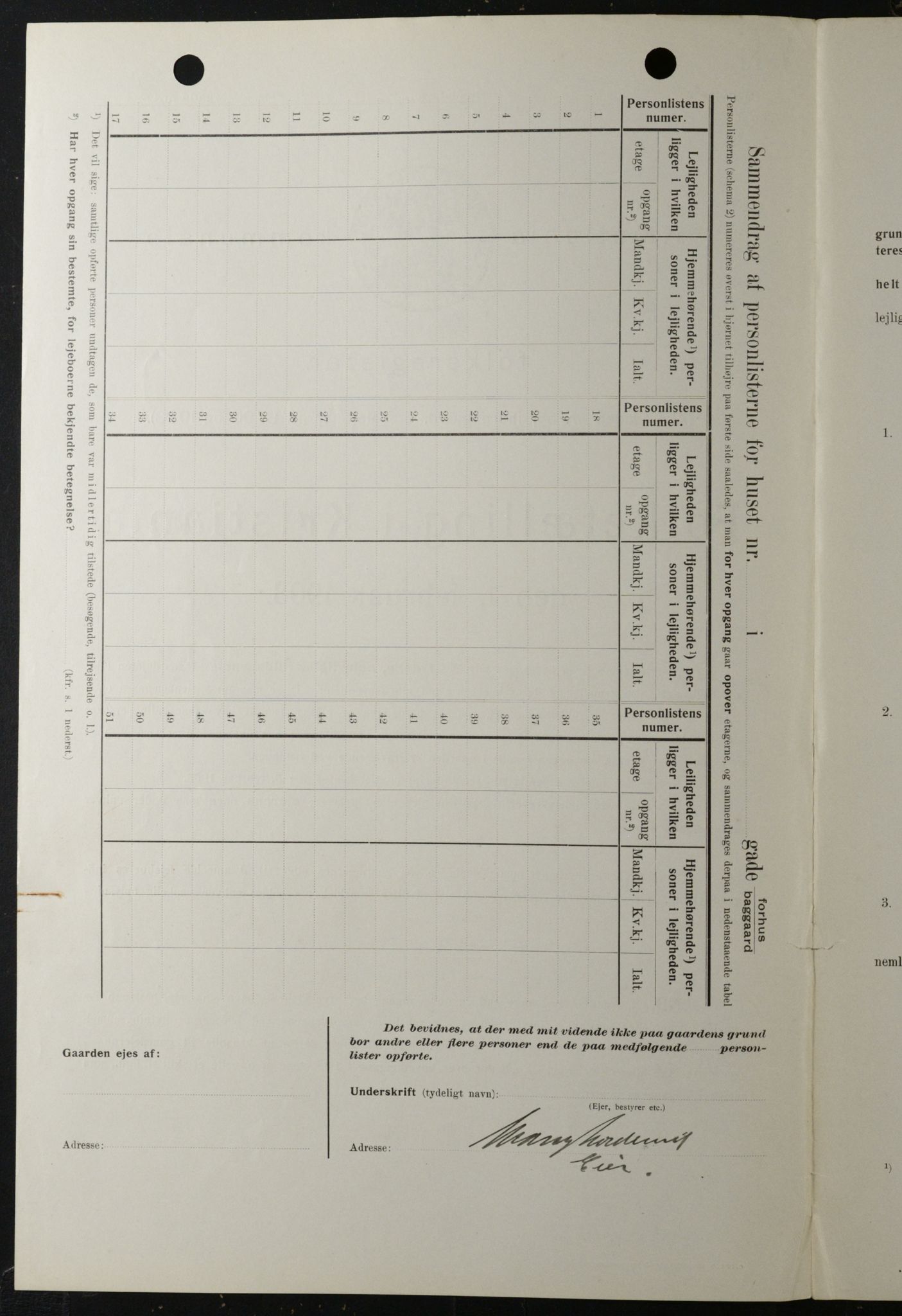 OBA, Kommunal folketelling 1.2.1908 for Kristiania kjøpstad, 1908, s. 51622