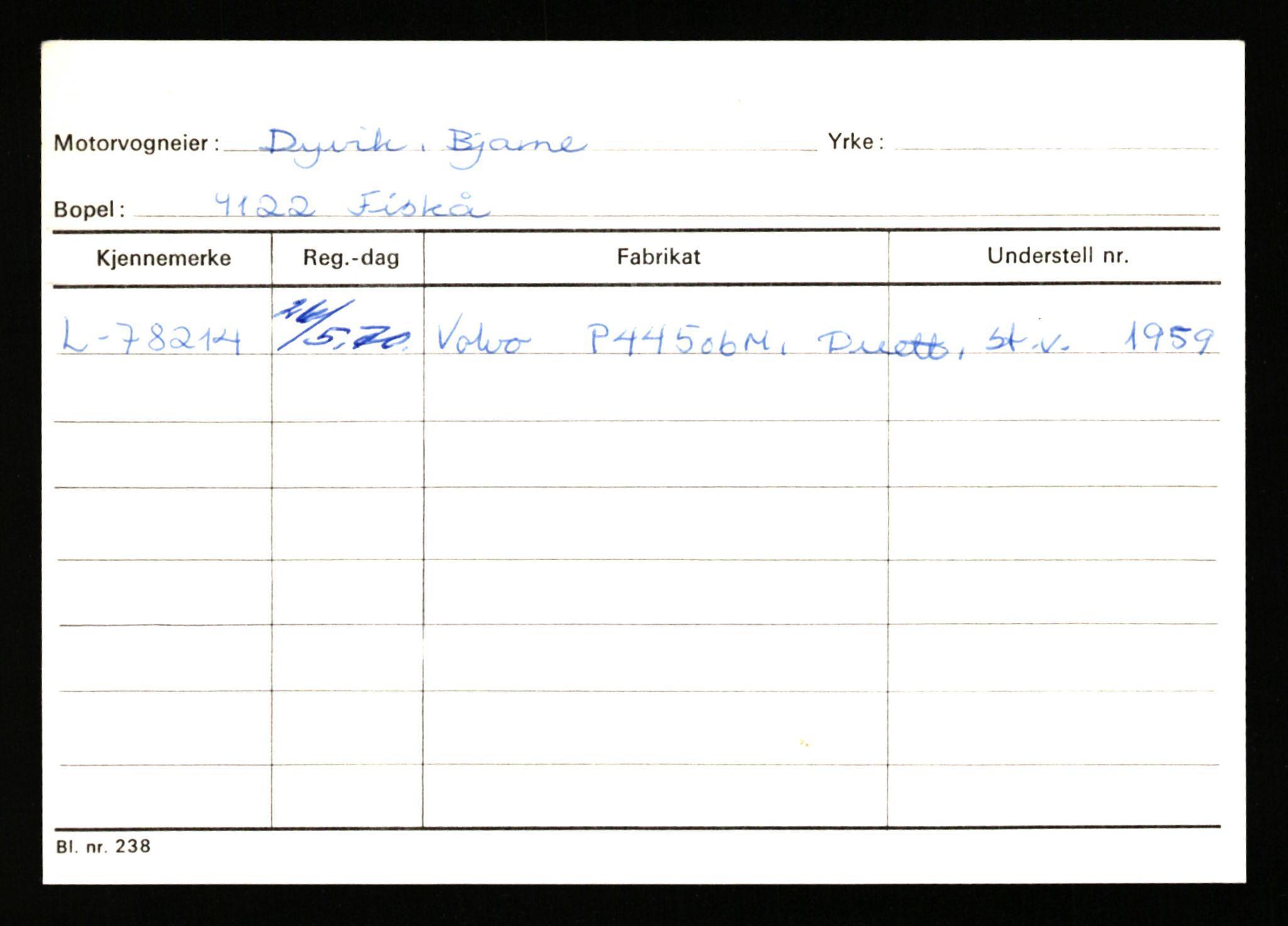 Stavanger trafikkstasjon, AV/SAST-A-101942/0/H/L0006: Dalva - Egersund, 1930-1971, s. 1307