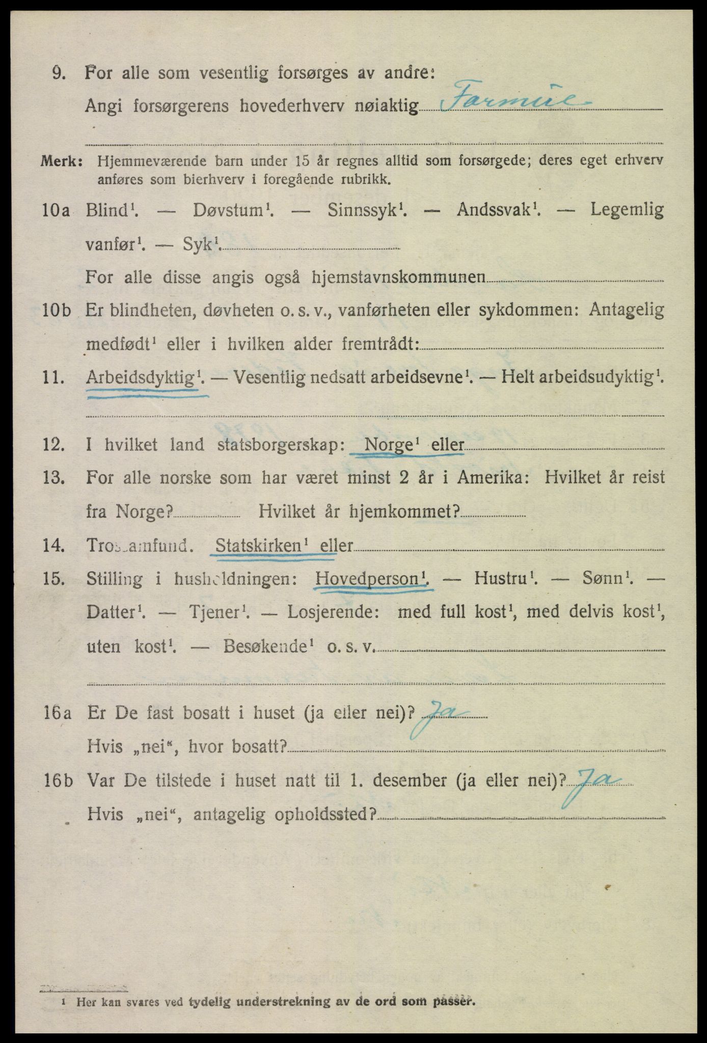 SAK, Folketelling 1920 for 0924 Landvik herred, 1920, s. 2127