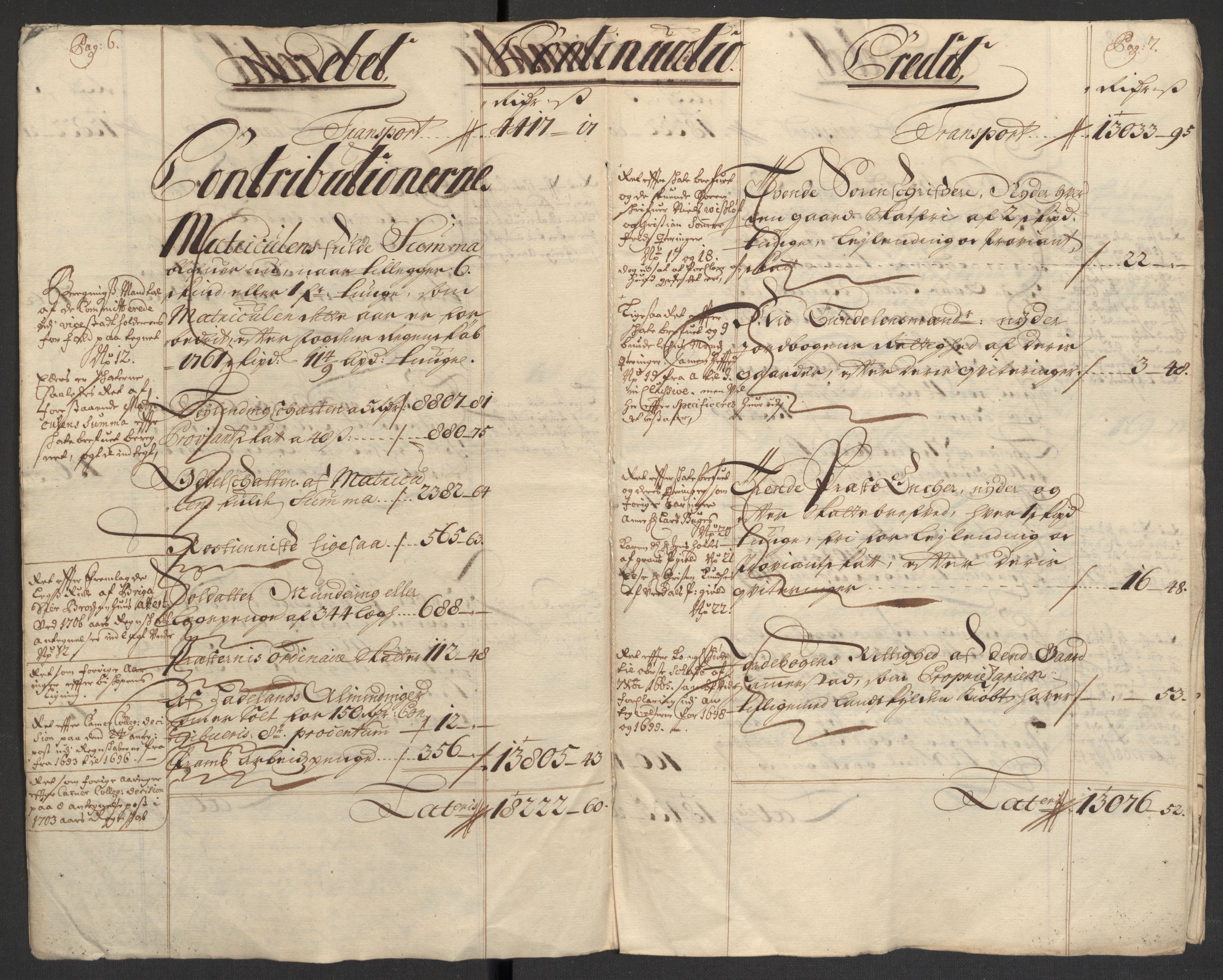 Rentekammeret inntil 1814, Reviderte regnskaper, Fogderegnskap, AV/RA-EA-4092/R18/L1306: Fogderegnskap Hadeland, Toten og Valdres, 1709, s. 6