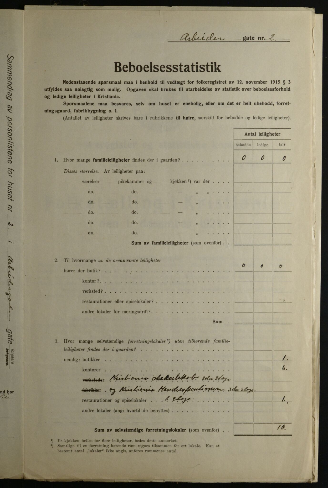 OBA, Kommunal folketelling 1.12.1923 for Kristiania, 1923, s. 1721