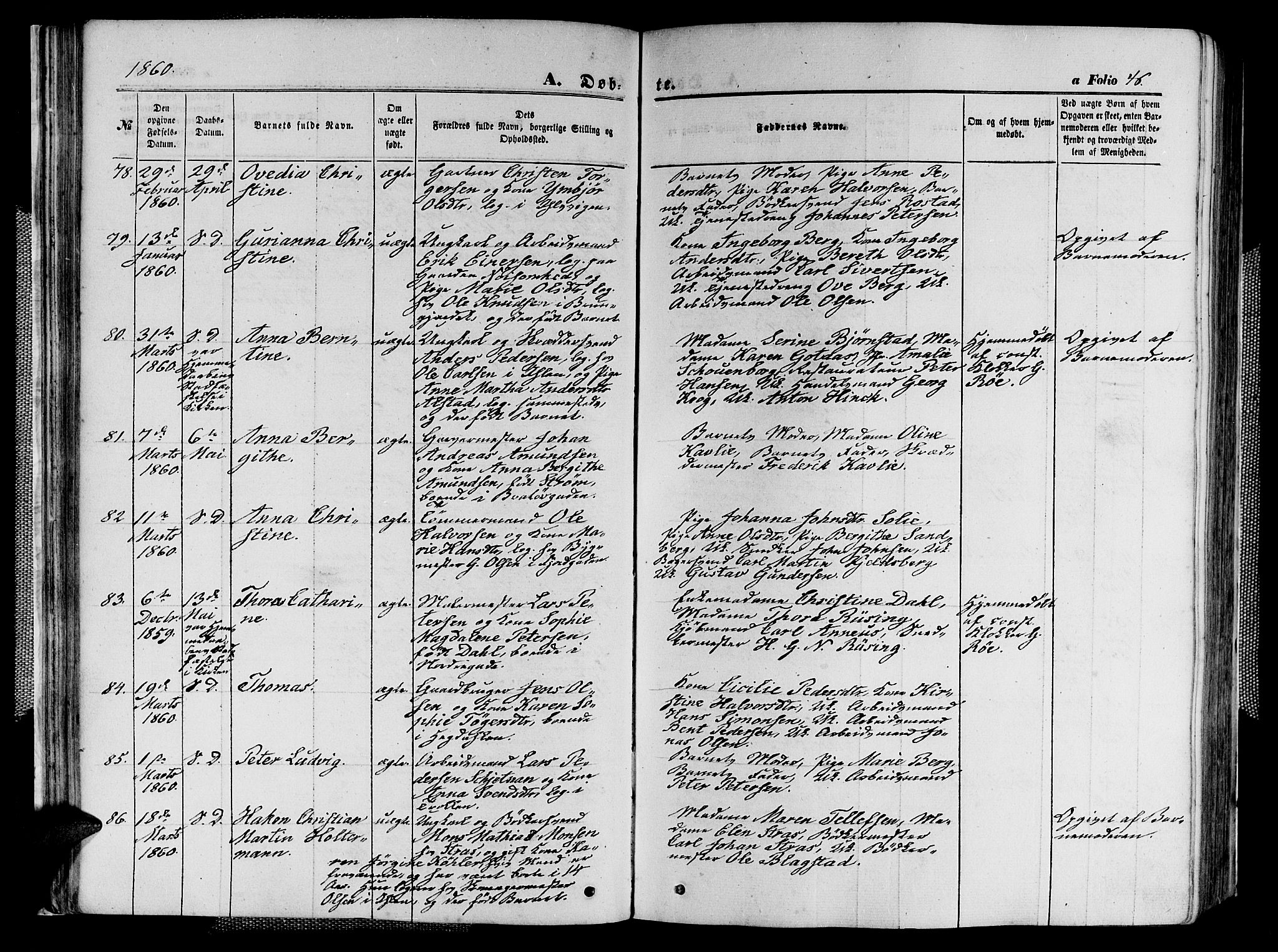 Ministerialprotokoller, klokkerbøker og fødselsregistre - Sør-Trøndelag, AV/SAT-A-1456/602/L0139: Klokkerbok nr. 602C07, 1859-1864, s. 46