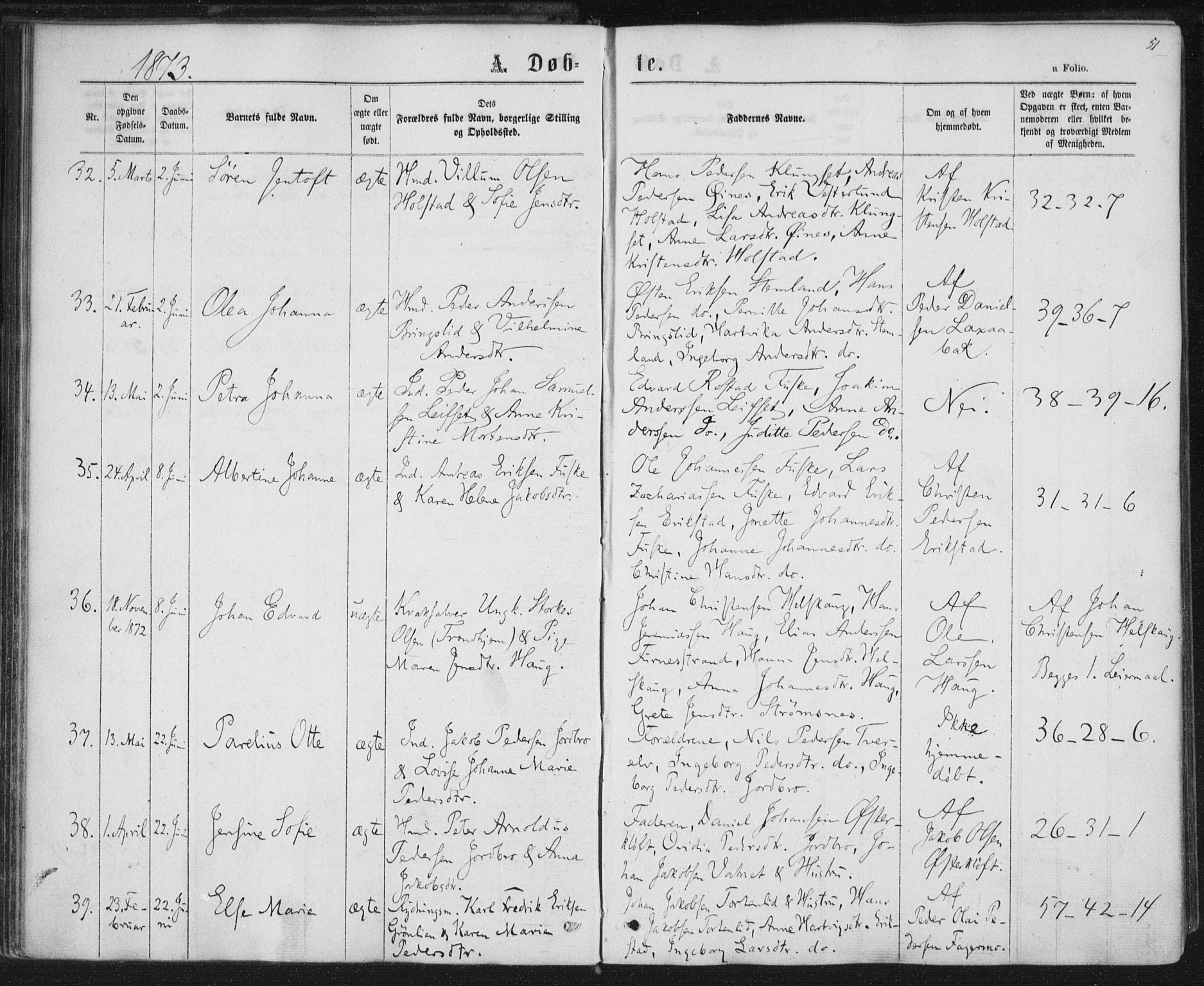 Ministerialprotokoller, klokkerbøker og fødselsregistre - Nordland, AV/SAT-A-1459/852/L0739: Ministerialbok nr. 852A09, 1866-1877, s. 51