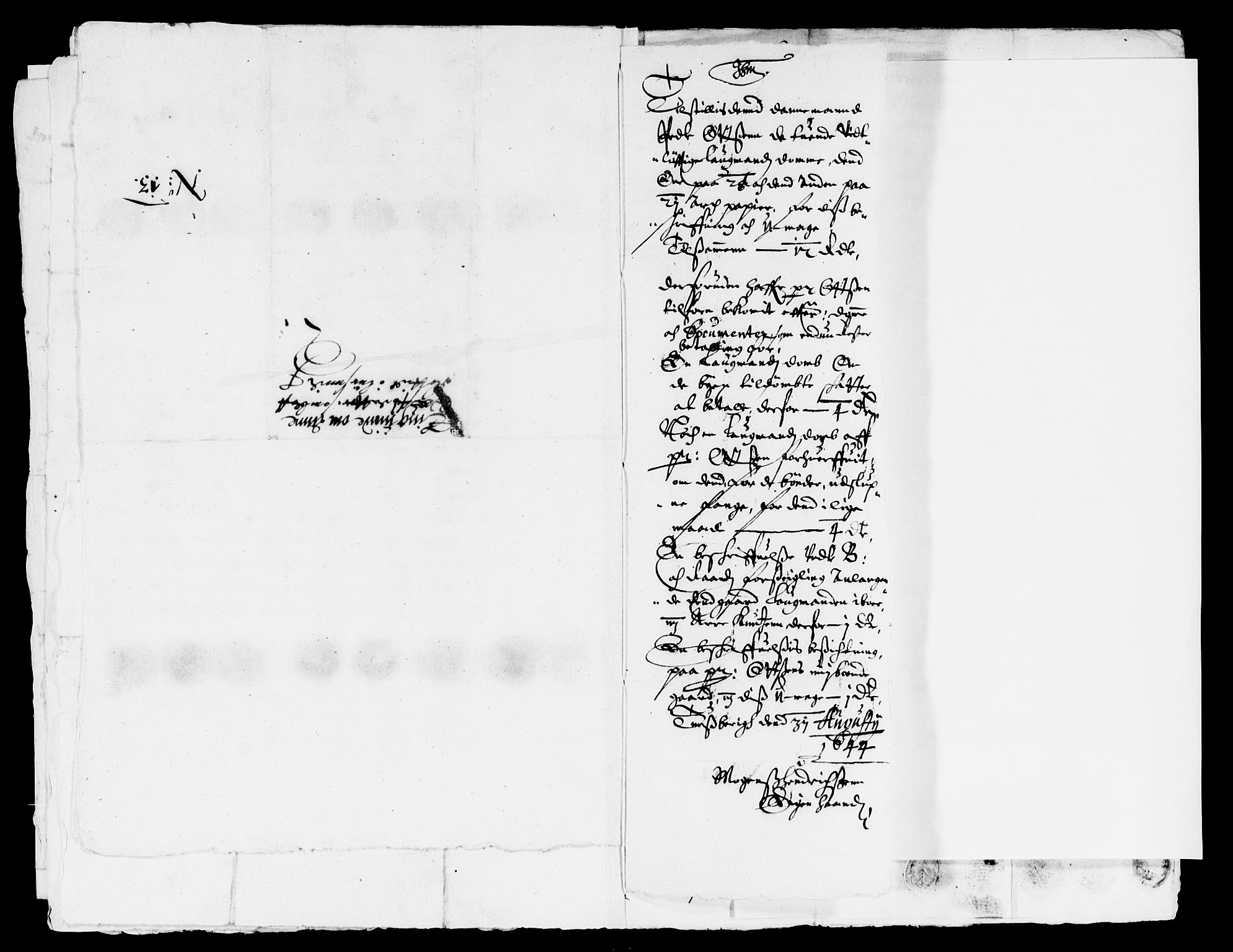 Rentekammeret inntil 1814, Reviderte regnskaper, Lensregnskaper, AV/RA-EA-5023/R/Rb/Rbo/L0024: Tønsberg len, 1642-1644