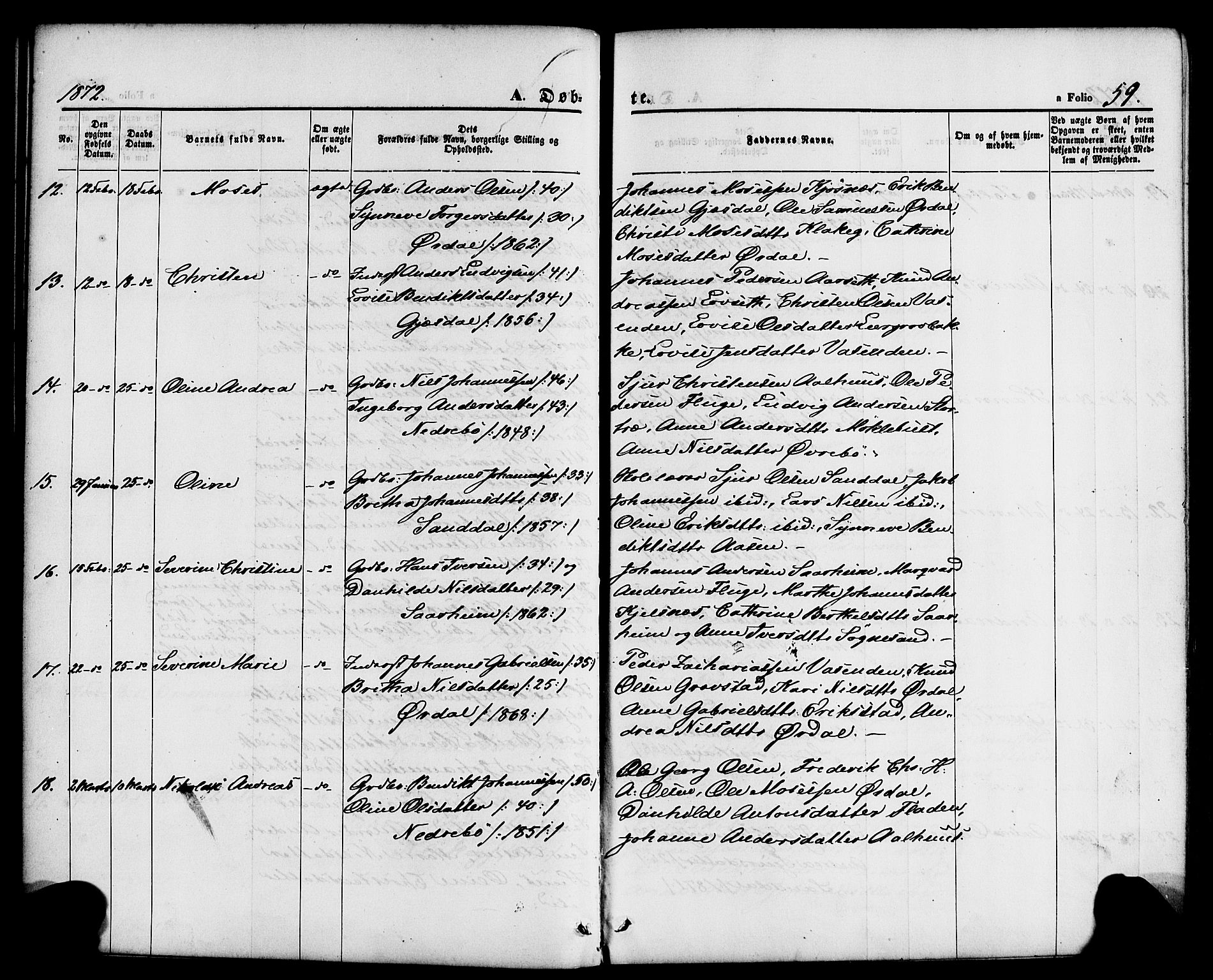 Jølster sokneprestembete, AV/SAB-A-80701/H/Haa/Haaa/L0011: Ministerialbok nr. A 11, 1866-1881, s. 59