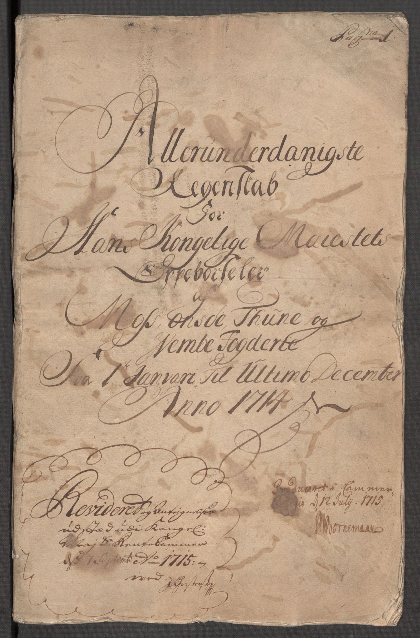 Rentekammeret inntil 1814, Reviderte regnskaper, Fogderegnskap, RA/EA-4092/R04/L0138: Fogderegnskap Moss, Onsøy, Tune, Veme og Åbygge, 1713-1714, s. 332