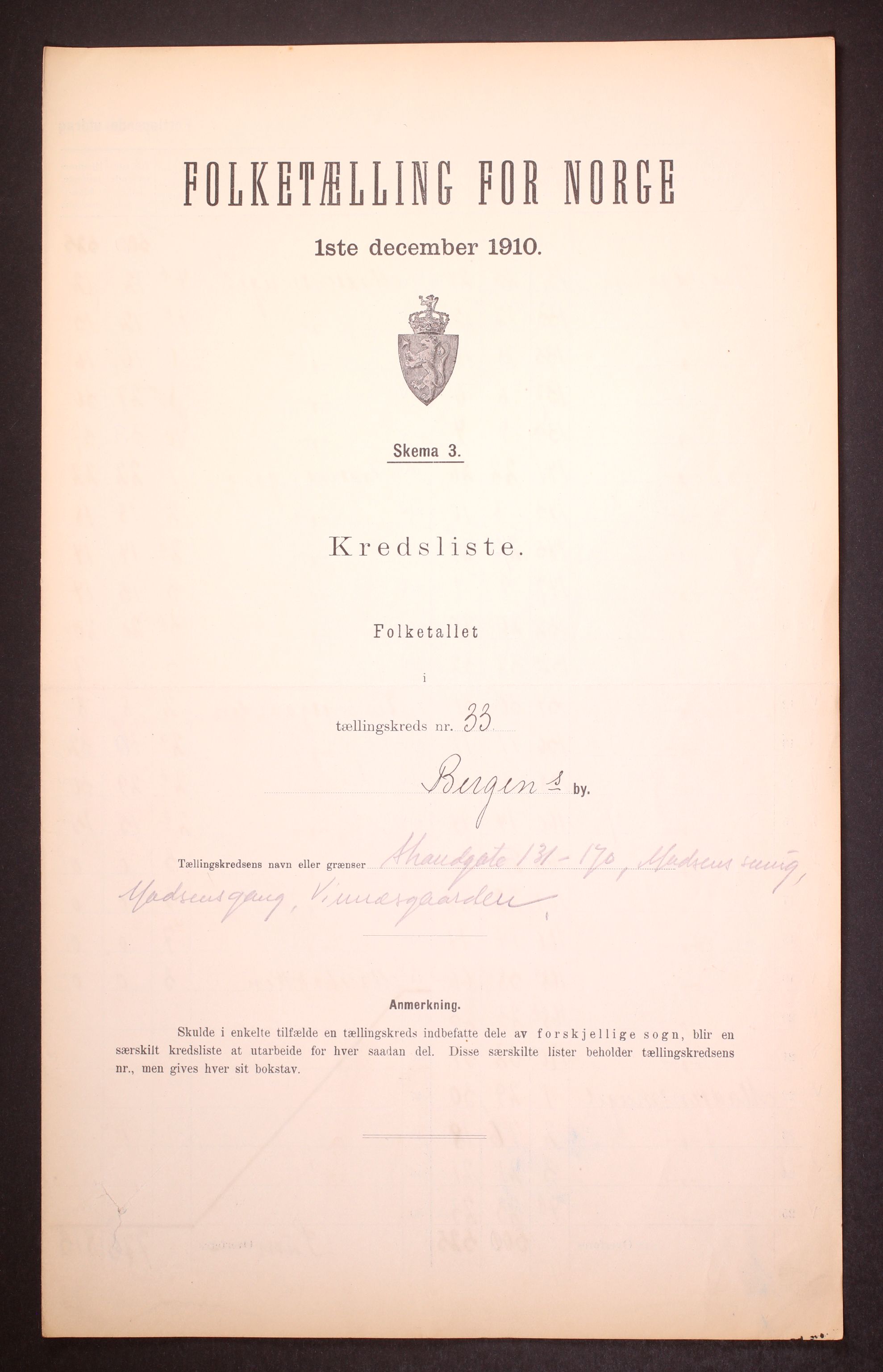 RA, Folketelling 1910 for 1301 Bergen kjøpstad, 1910, s. 104