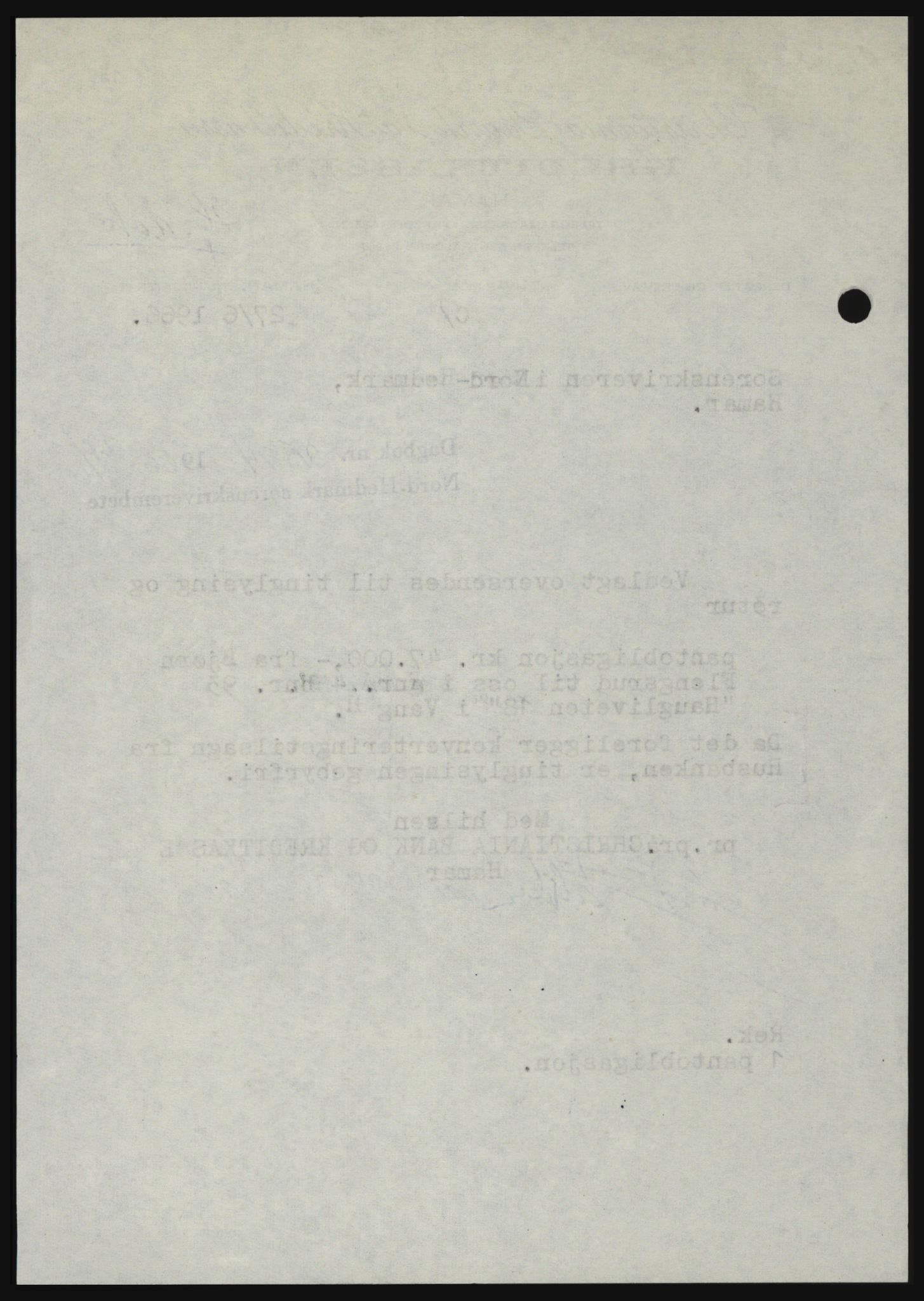 Nord-Hedmark sorenskriveri, AV/SAH-TING-012/H/Hc/L0024: Pantebok nr. 24, 1966-1966, Dagboknr: 2594/1966