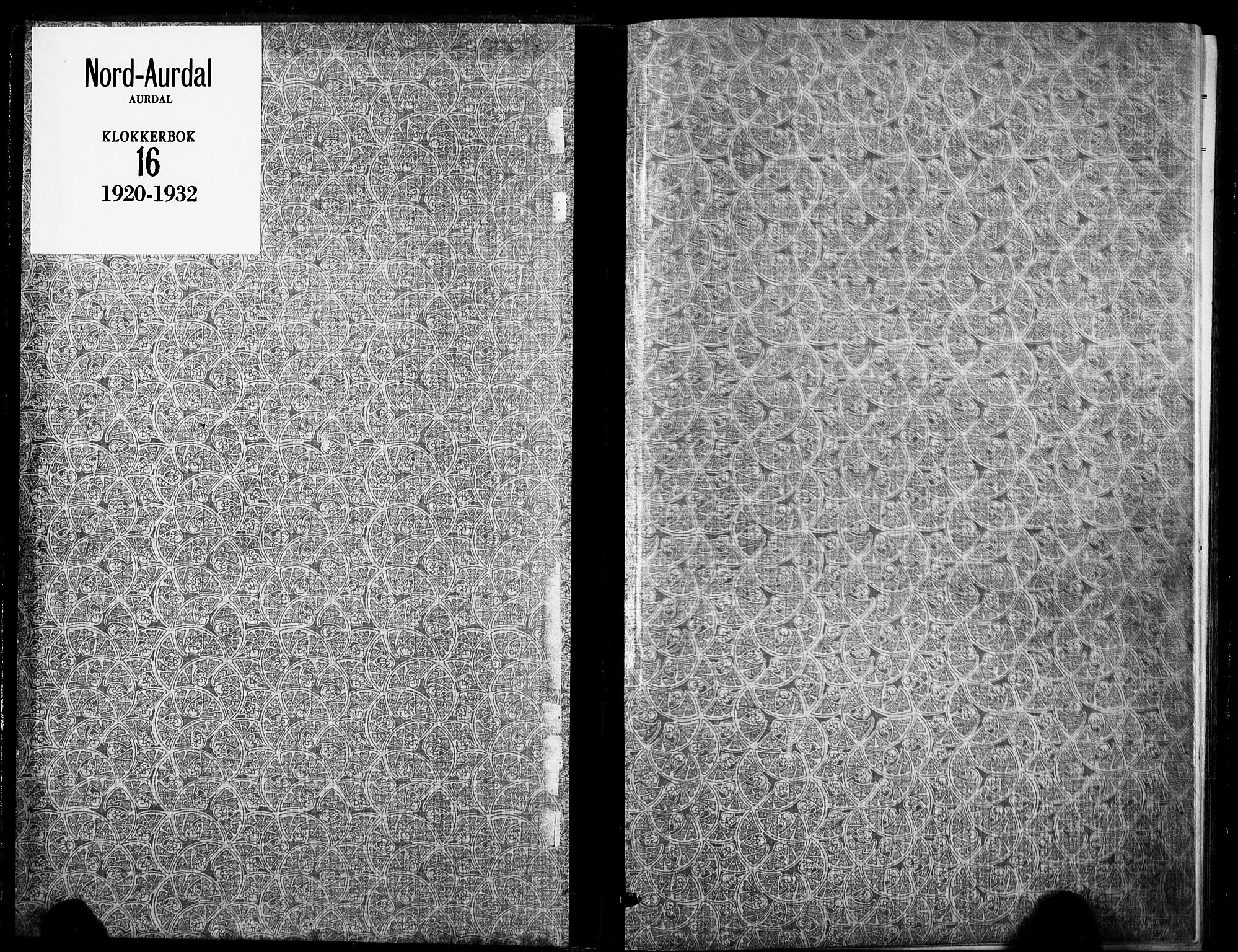 Nord-Aurdal prestekontor, SAH/PREST-132/H/Ha/Hab/L0016: Klokkerbok nr. 16, 1920-1932