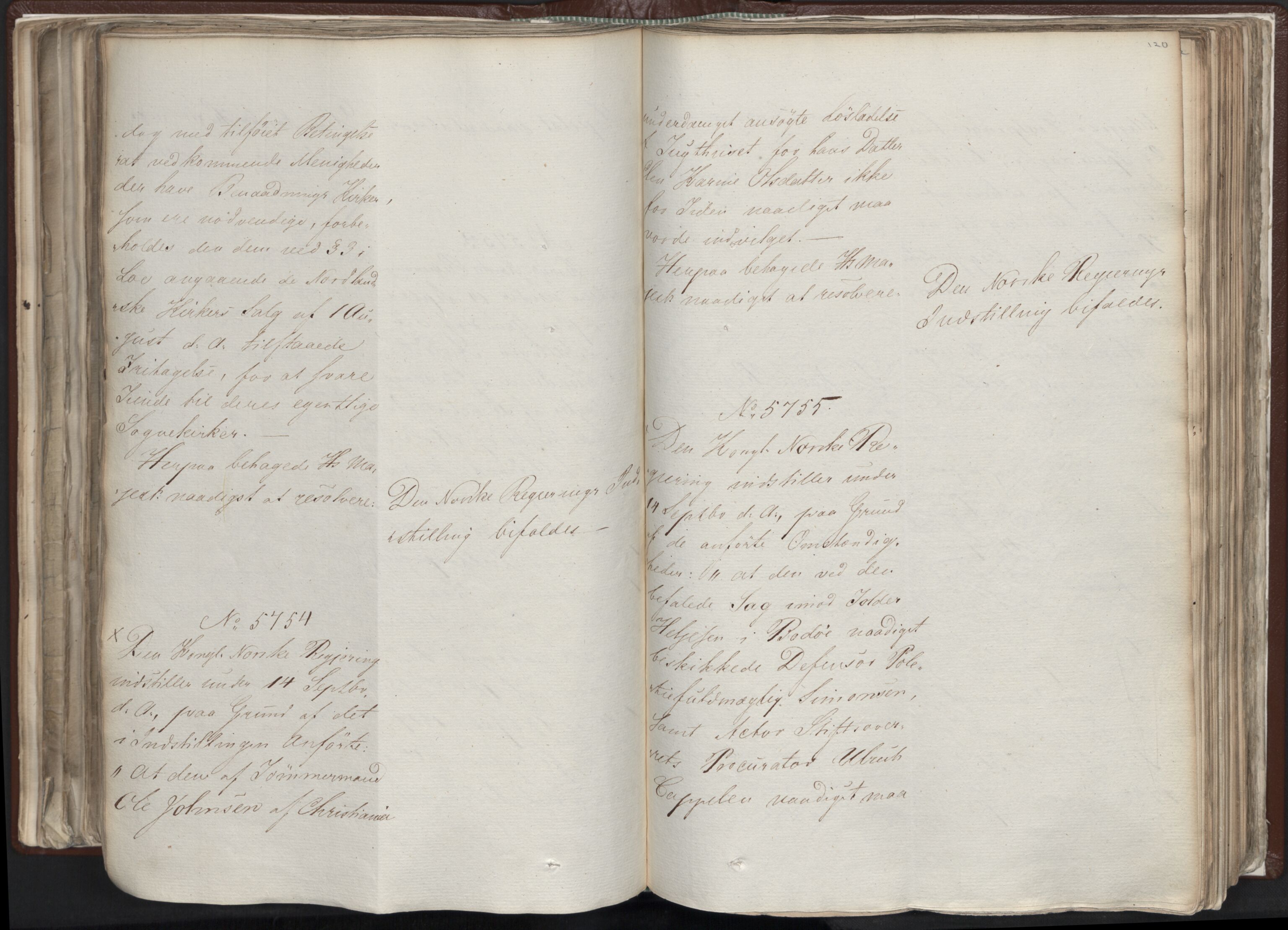 Statsrådssekretariatet, AV/RA-S-1001/A/Ab/L0012: Kgl. res. nr. 5679-6008 II, 1821, s. 119b-120a