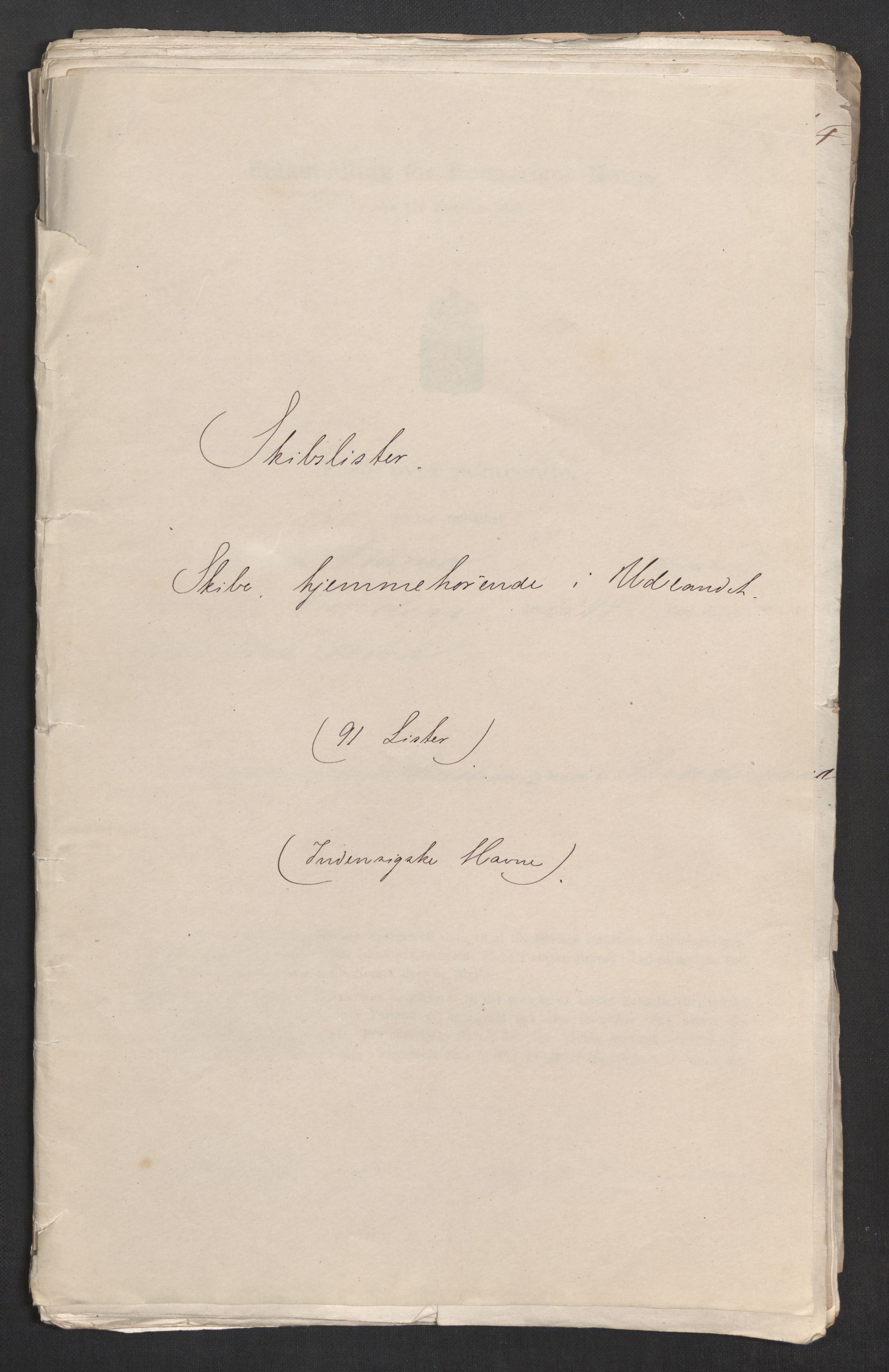 RA, Folketelling 1875, skipslister: Skip i innenrikske havner, hjemmehørende i 1) landdistrikter, 2) forskjellige steder, 3) utlandet, 1875, s. 588