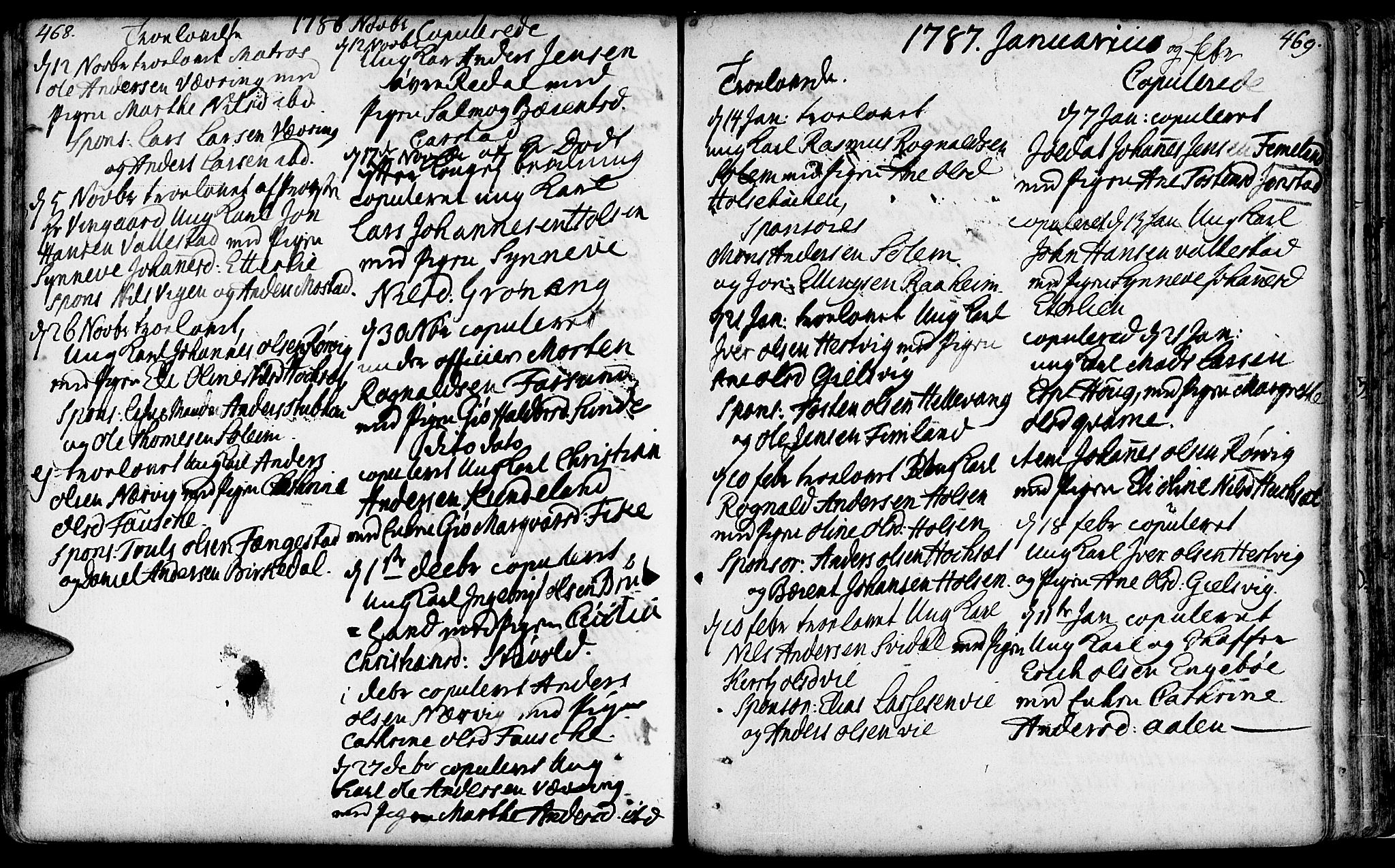 Førde sokneprestembete, AV/SAB-A-79901/H/Haa/Haaa/L0004: Ministerialbok nr. A 4, 1781-1803, s. 468-469