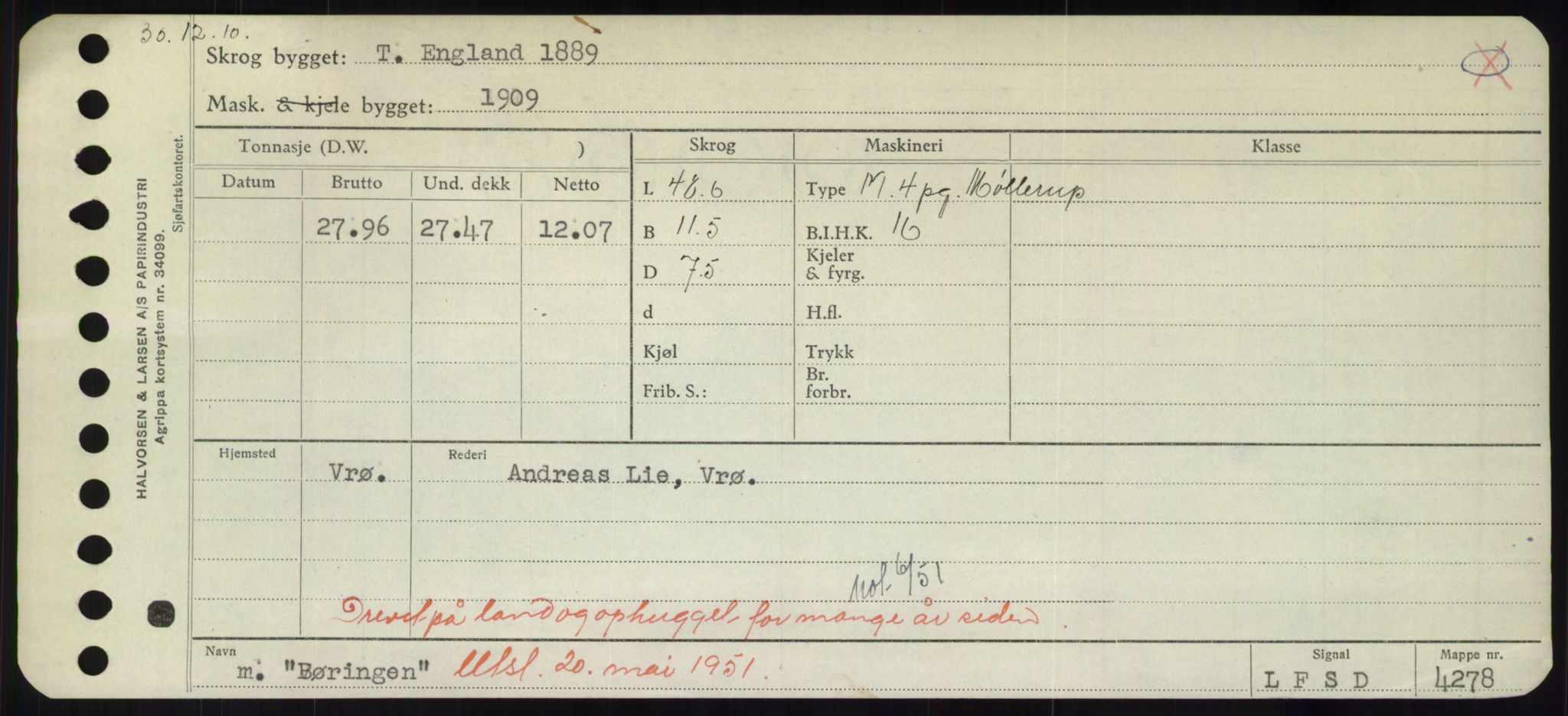 Sjøfartsdirektoratet med forløpere, Skipsmålingen, RA/S-1627/H/Hd/L0006: Fartøy, Byg-Båt, s. 825