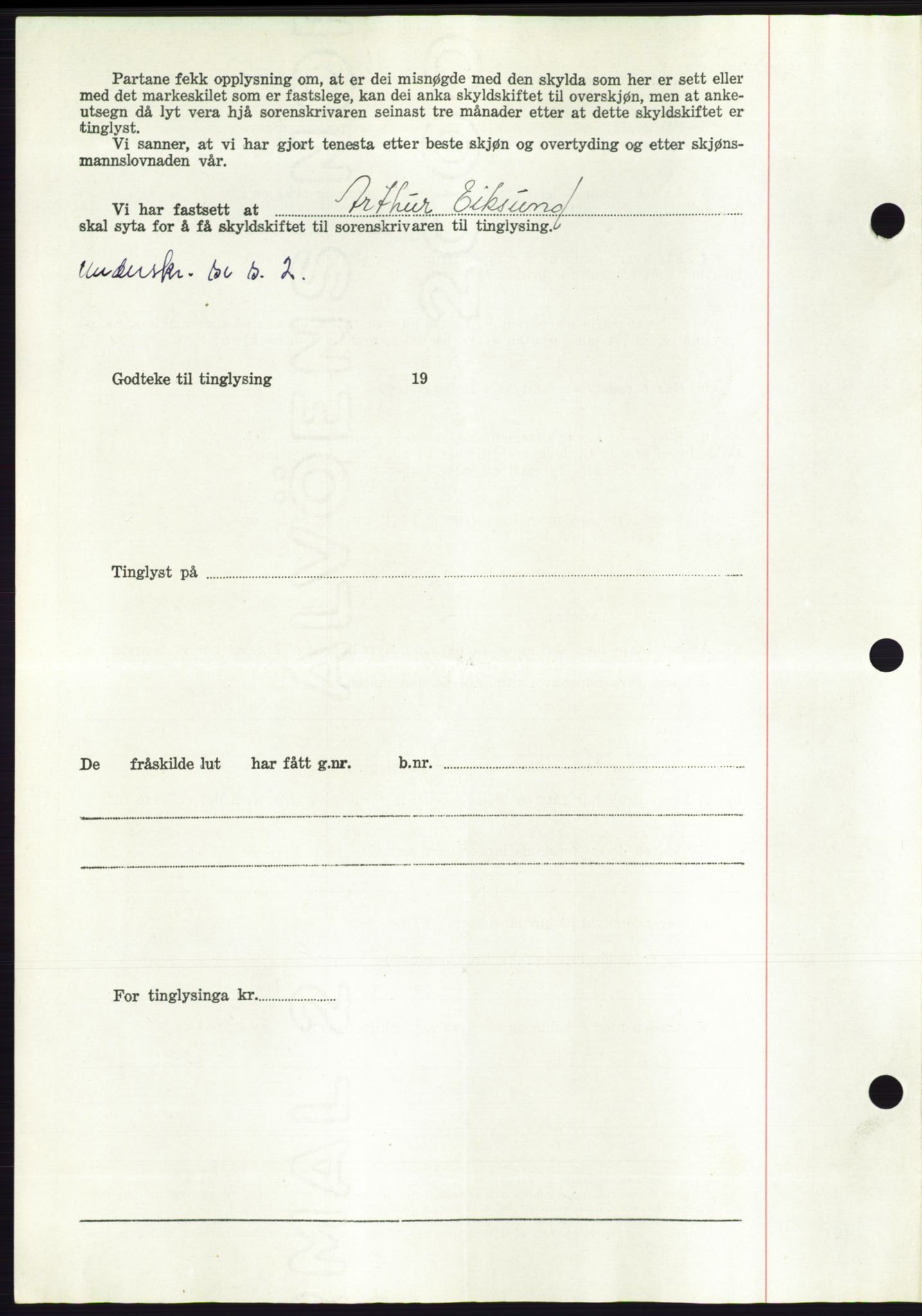 Søre Sunnmøre sorenskriveri, AV/SAT-A-4122/1/2/2C/L0101: Pantebok nr. 27A, 1955-1955, Dagboknr: 2308/1955