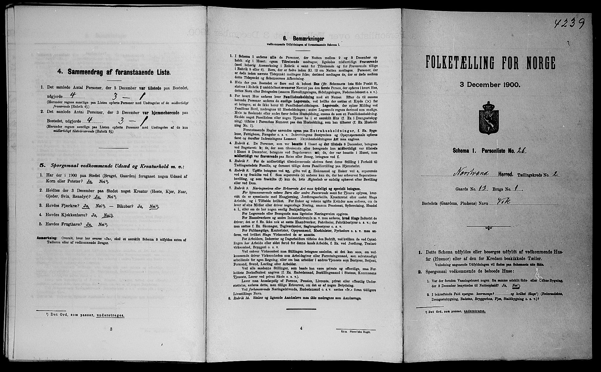 SAST, Folketelling 1900 for 1139 Nedstrand herred, 1900, s. 153