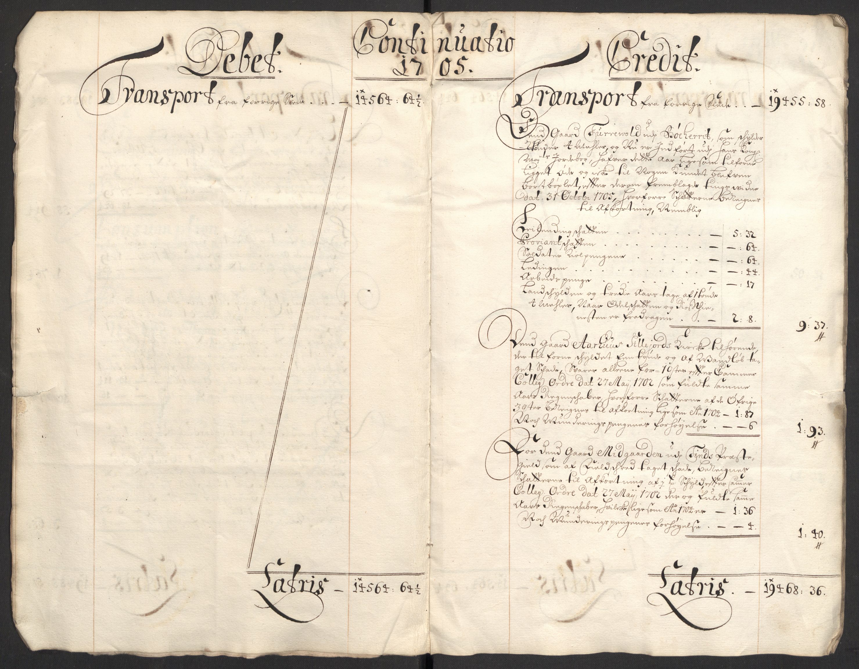 Rentekammeret inntil 1814, Reviderte regnskaper, Fogderegnskap, AV/RA-EA-4092/R36/L2113: Fogderegnskap Øvre og Nedre Telemark og Bamble, 1705, s. 19