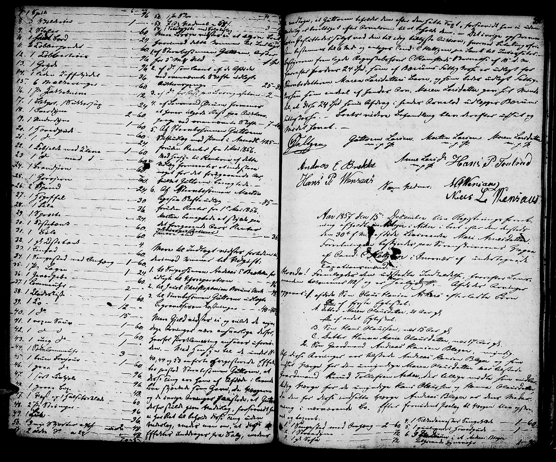 Aker sorenskriveri, AV/SAO-A-10895/H/Hb/L0020: Skifteprotokoll, 1819-1862, s. 330b-331a