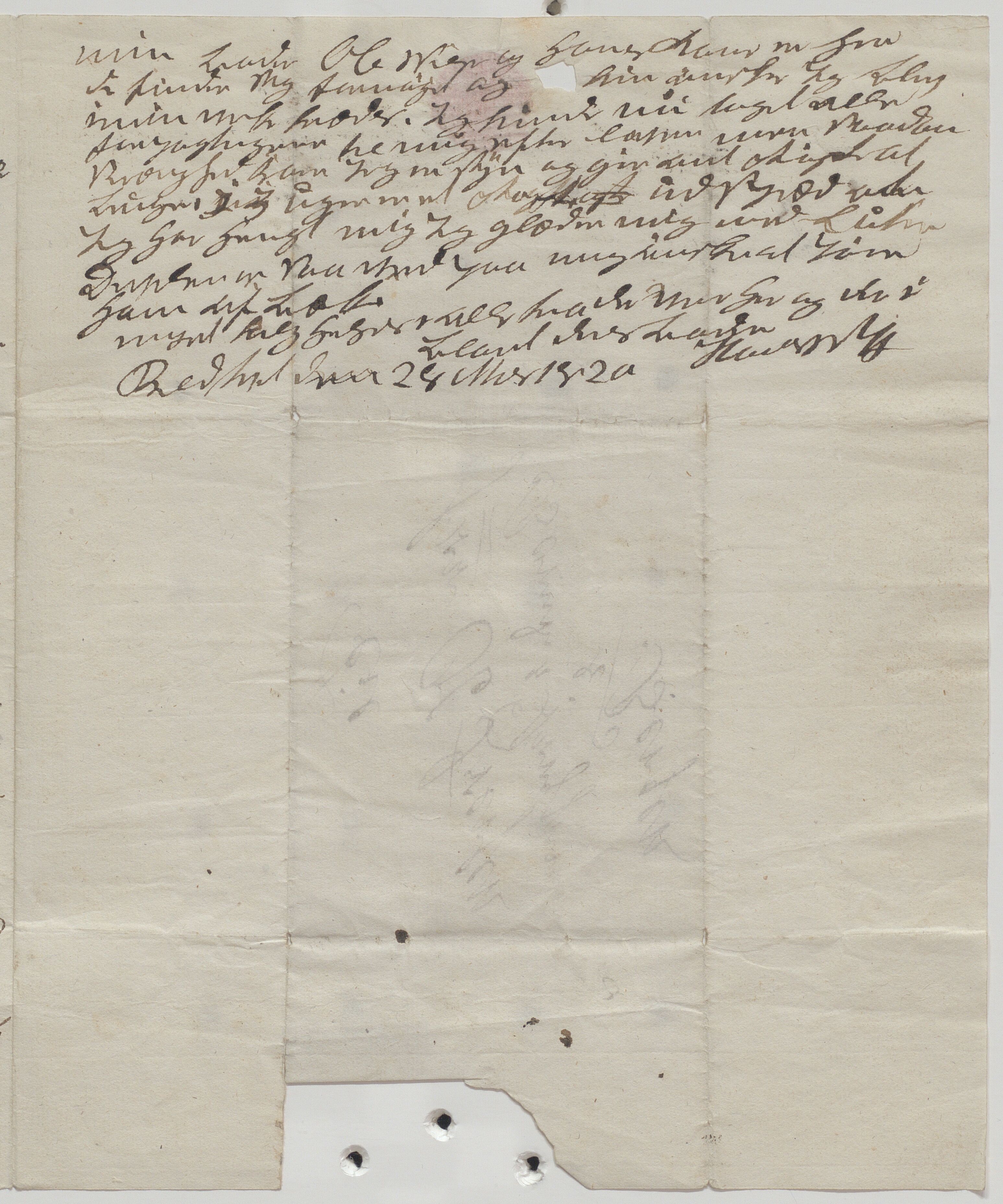 Heggtveitsamlingen, TMF/A-1007/H/L0045/0002: Brev, kopibøker, biografiske opptegnelser etc. / "ad A og B" - løse brev fra protokollene A og B , 1805-1850