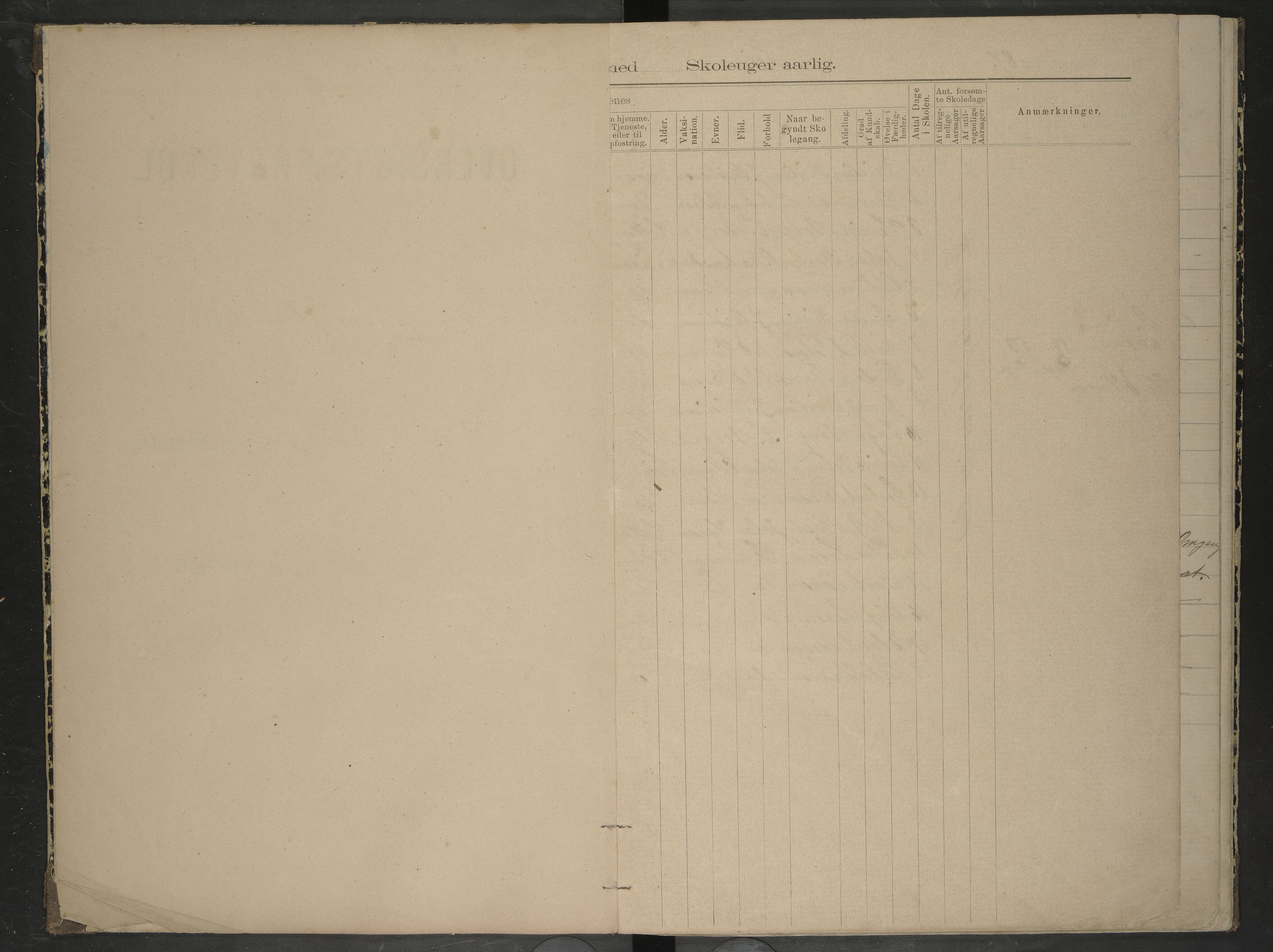 Bodin kommune. Ymse skolekretser/skoler, AIN/K-18431.510.12/F/Fa/L0009: Oversiktprotokoll. Seivaag, Seines, Urskaret, Valnes, Valnesvatnet, 1887-1892