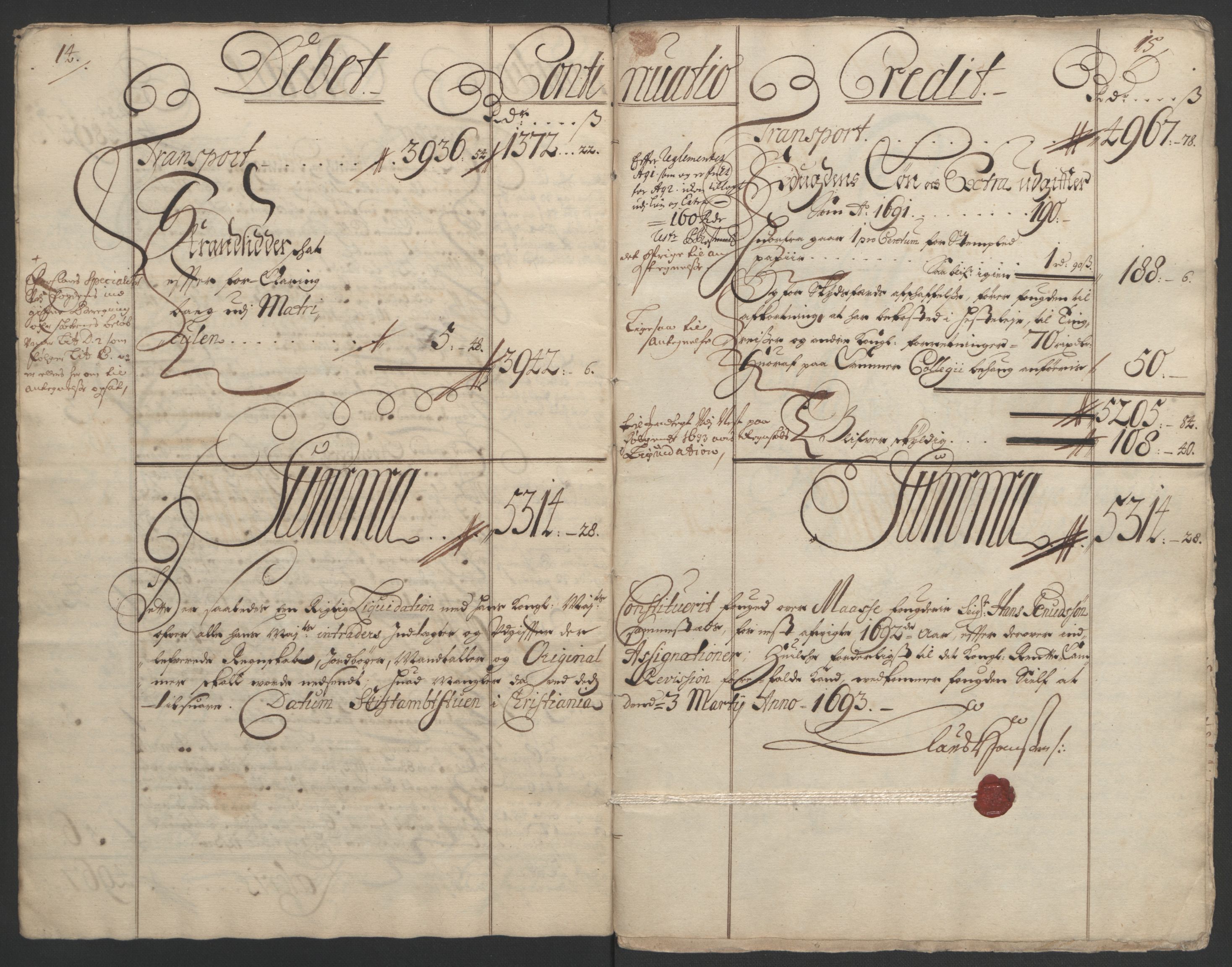Rentekammeret inntil 1814, Reviderte regnskaper, Fogderegnskap, AV/RA-EA-4092/R02/L0108: Fogderegnskap Moss og Verne kloster, 1692-1693, s. 9
