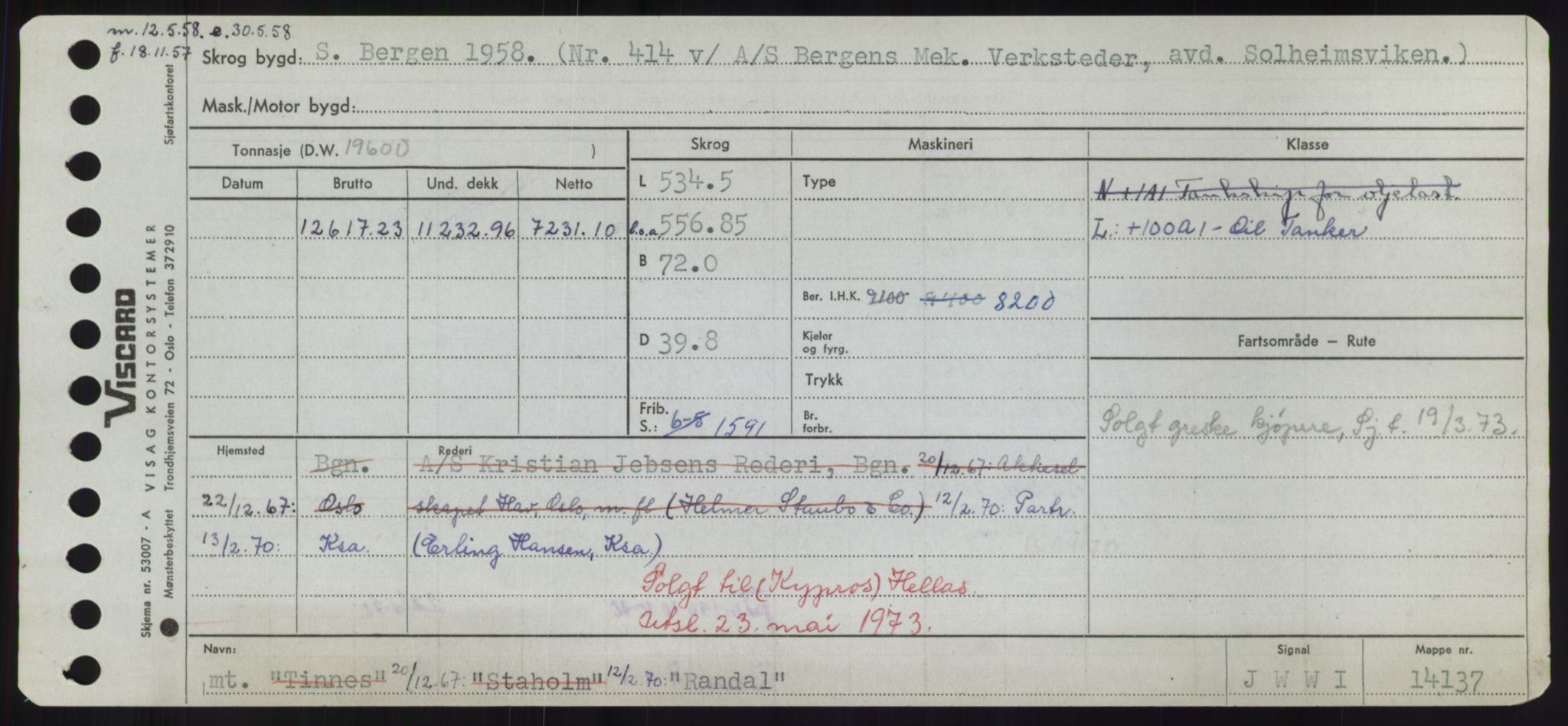 Sjøfartsdirektoratet med forløpere, Skipsmålingen, RA/S-1627/H/Hd/L0030: Fartøy, Q-Riv, s. 167