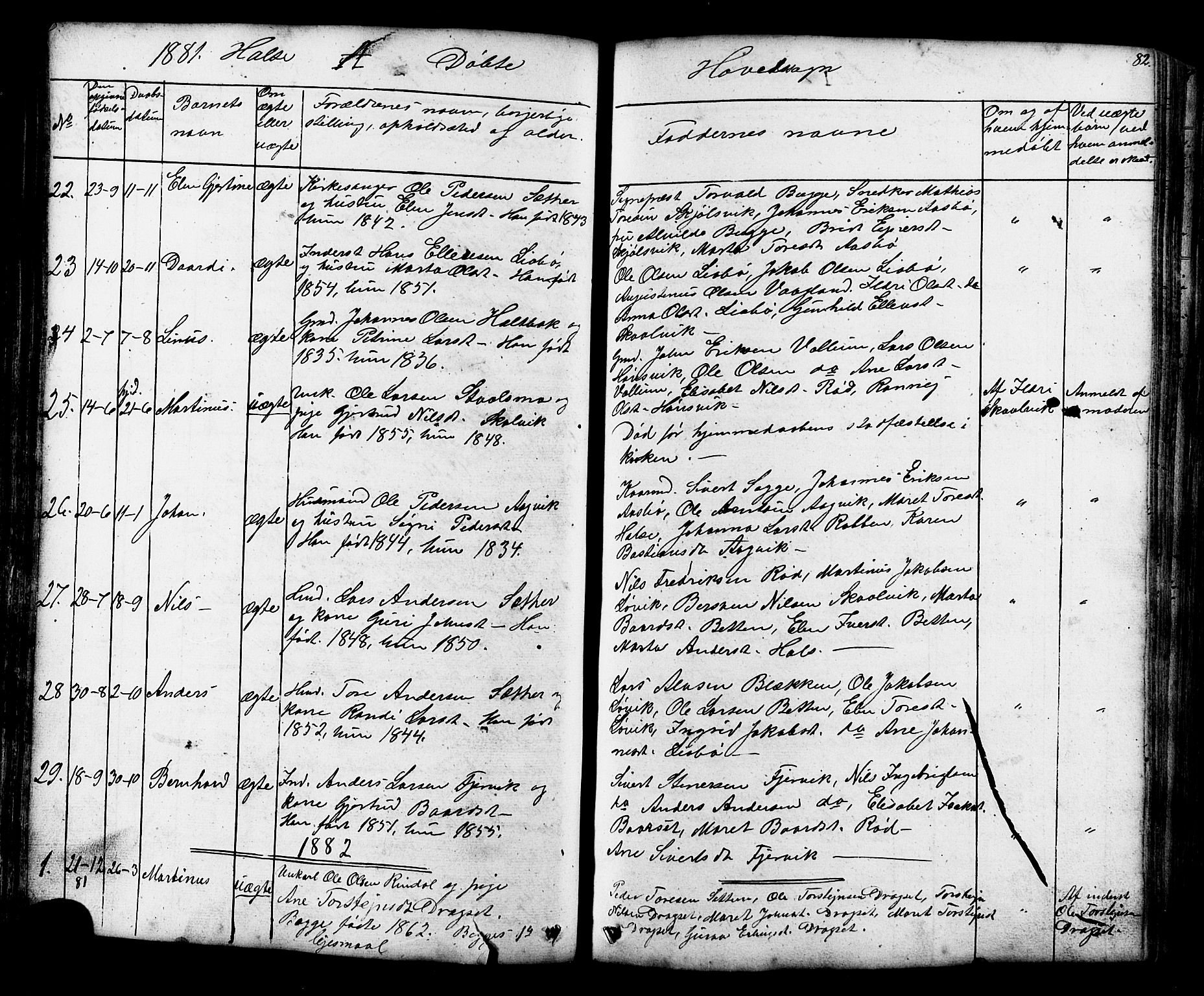 Ministerialprotokoller, klokkerbøker og fødselsregistre - Møre og Romsdal, SAT/A-1454/576/L0890: Klokkerbok nr. 576C01, 1837-1908, s. 82