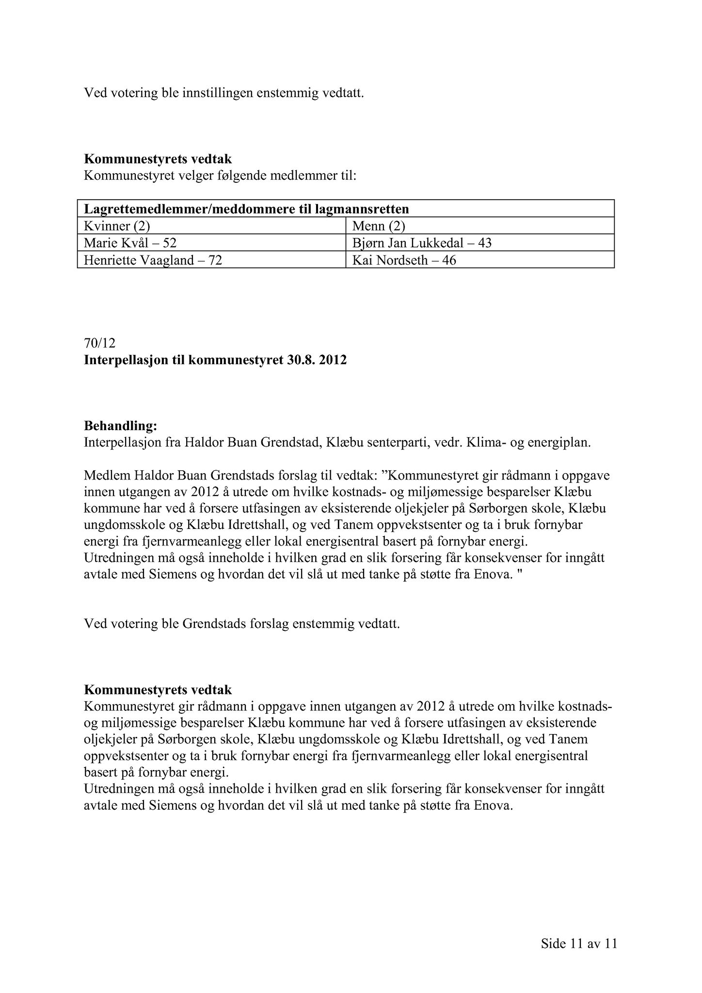 Klæbu Kommune, TRKO/KK/01-KS/L005: Kommunestyret - Møtedokumenter, 2012, s. 1500