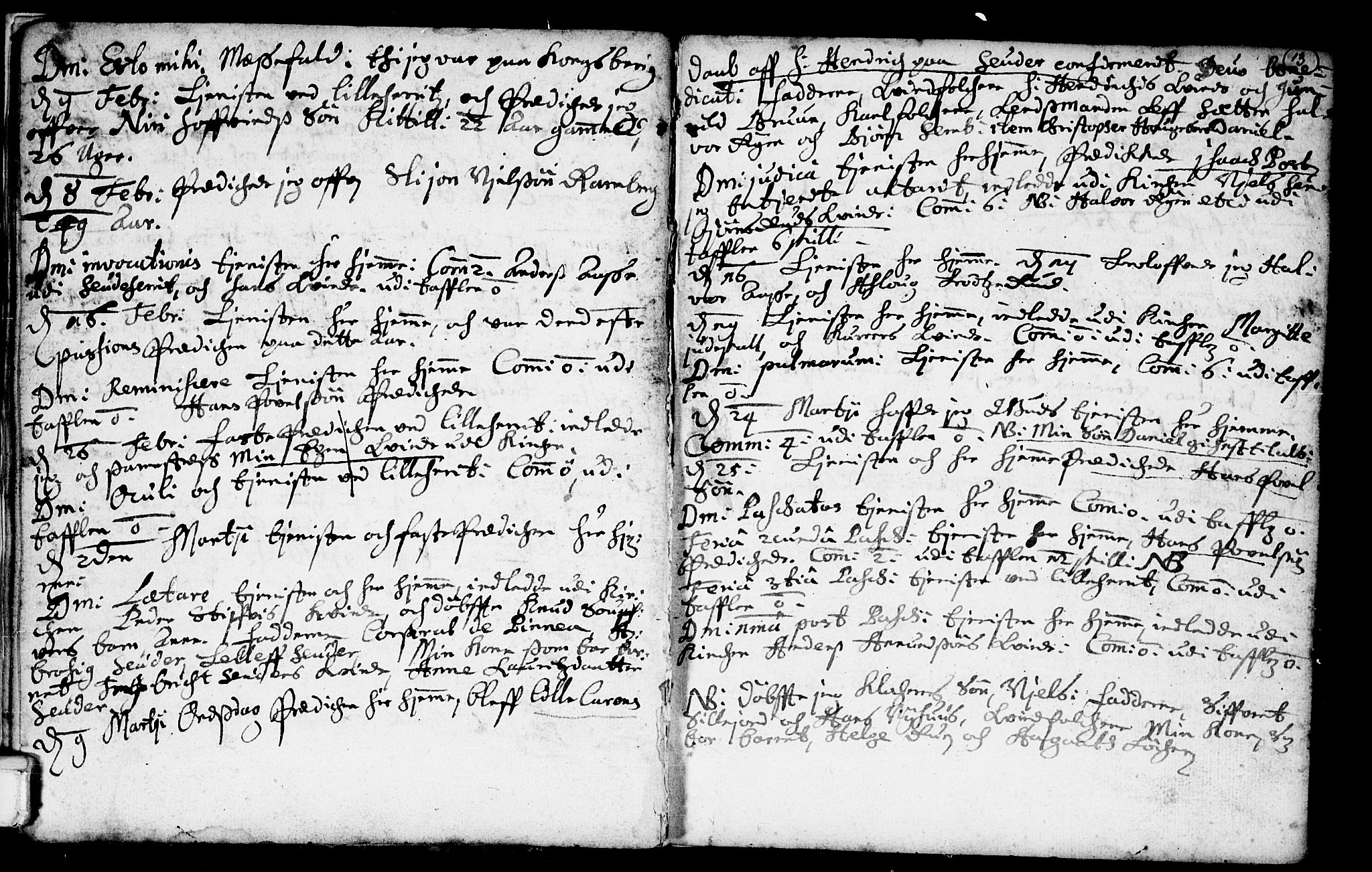 Heddal kirkebøker, SAKO/A-268/F/Fa/L0001: Ministerialbok nr. I 1, 1648-1699, s. 13
