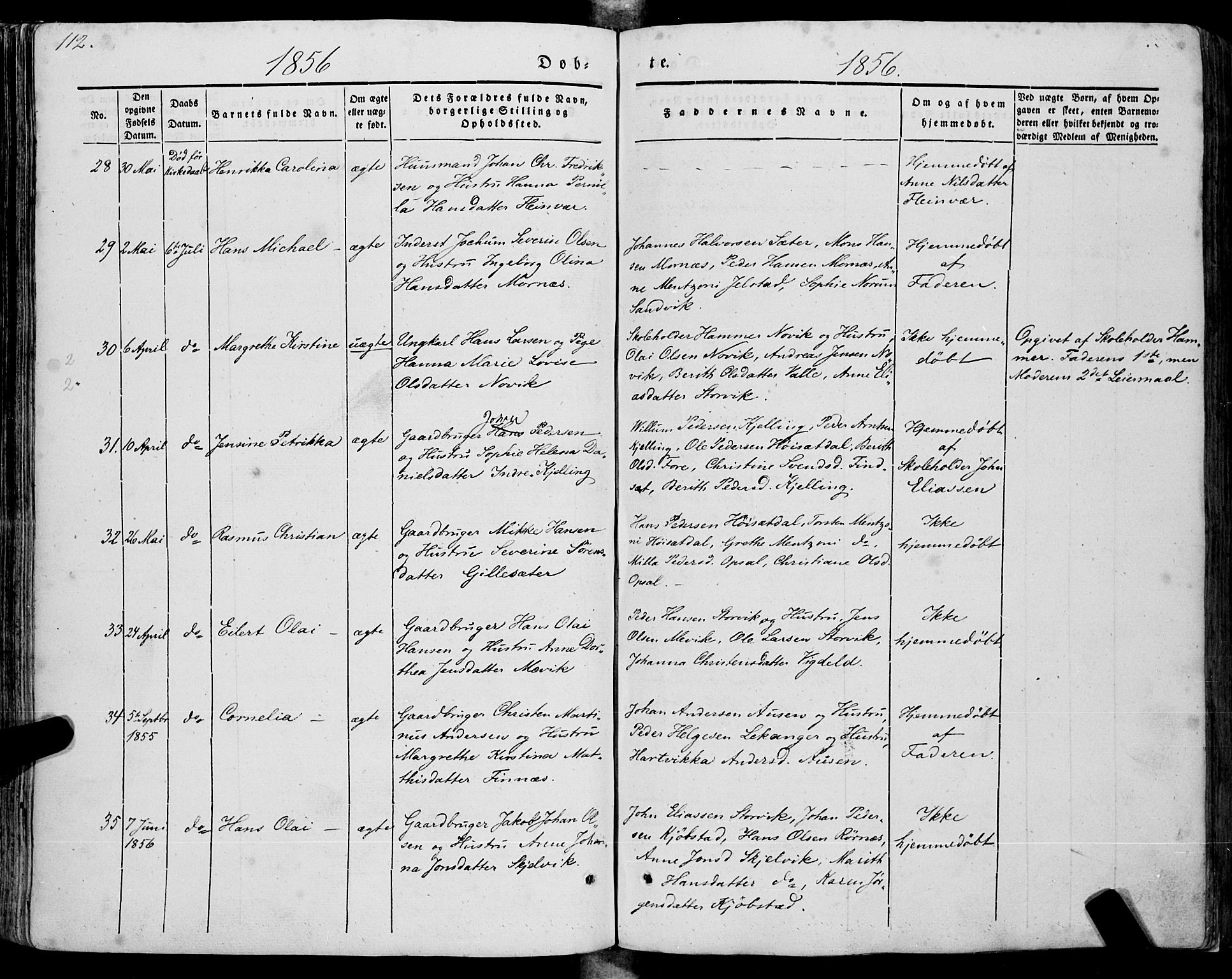 Ministerialprotokoller, klokkerbøker og fødselsregistre - Nordland, AV/SAT-A-1459/805/L0097: Ministerialbok nr. 805A04, 1837-1861, s. 112