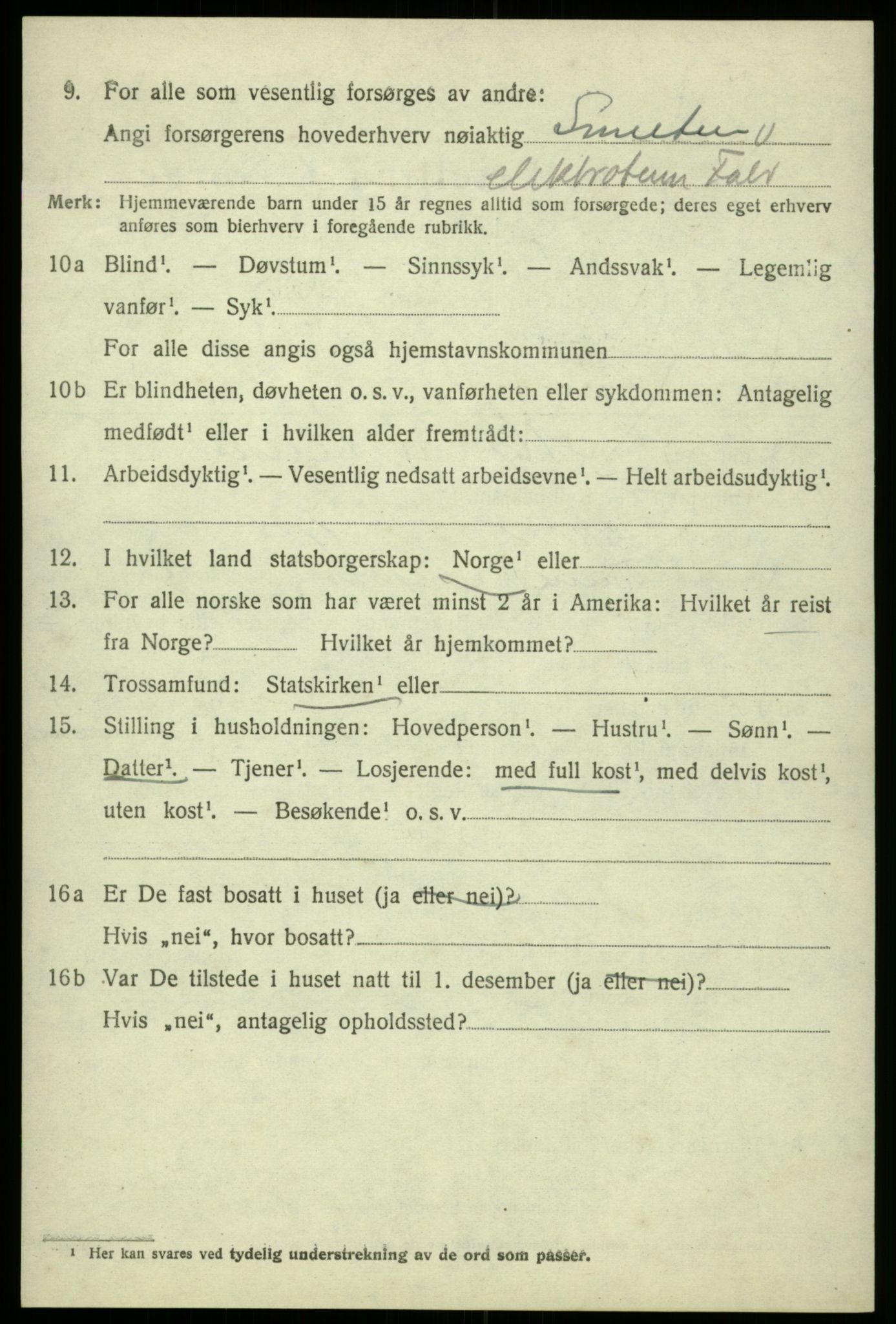 SAB, Folketelling 1920 for 1228 Odda herred, 1920, s. 14092