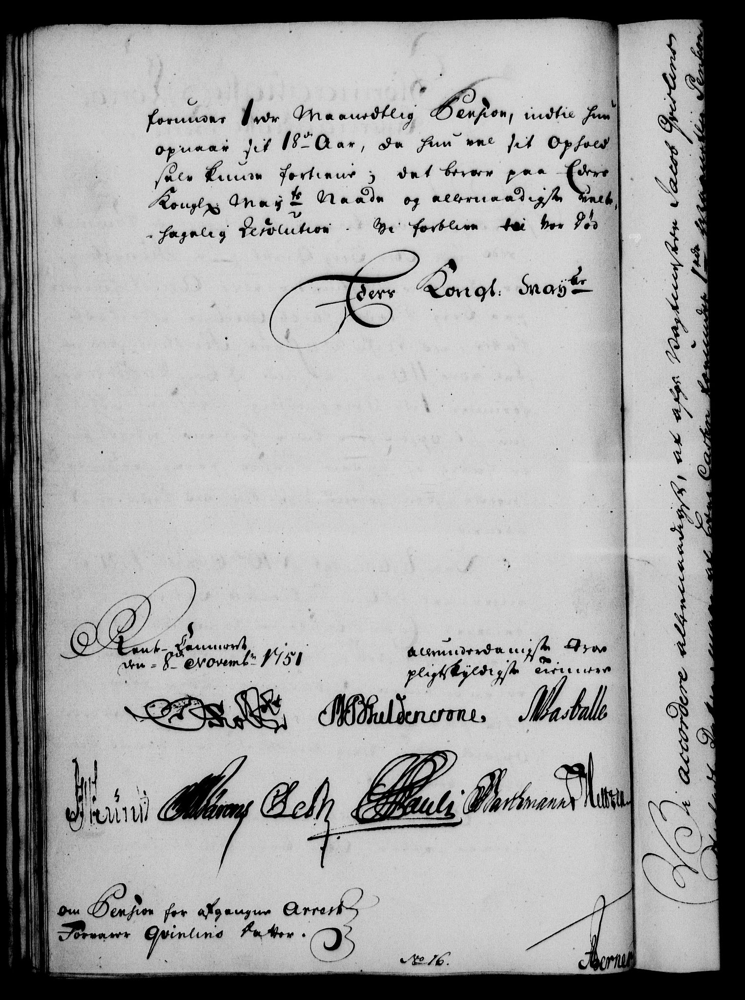 Rentekammeret, Kammerkanselliet, RA/EA-3111/G/Gf/Gfa/L0033: Norsk relasjons- og resolusjonsprotokoll (merket RK 52.33), 1751, s. 509