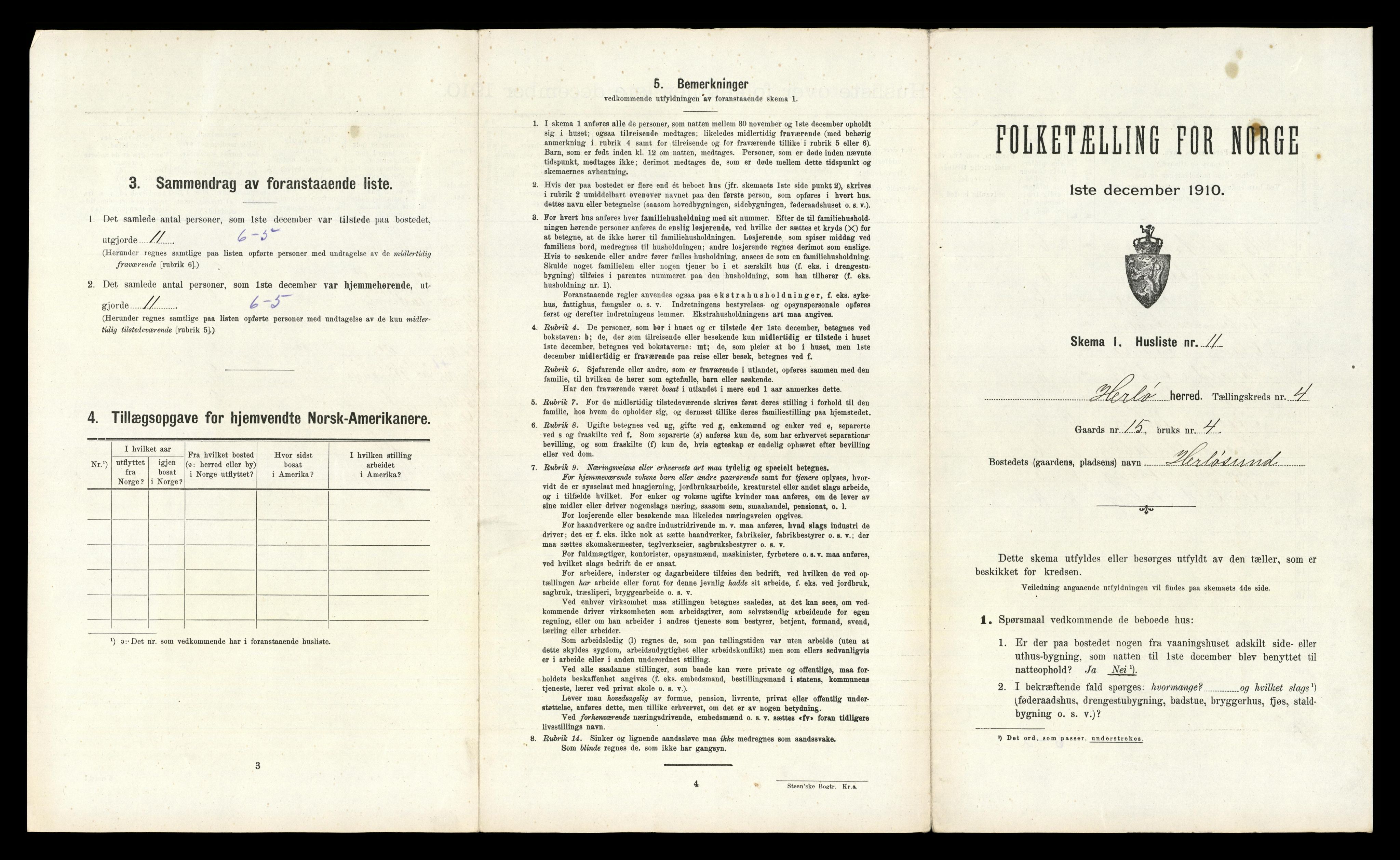 RA, Folketelling 1910 for 1258 Herdla herred, 1910, s. 354