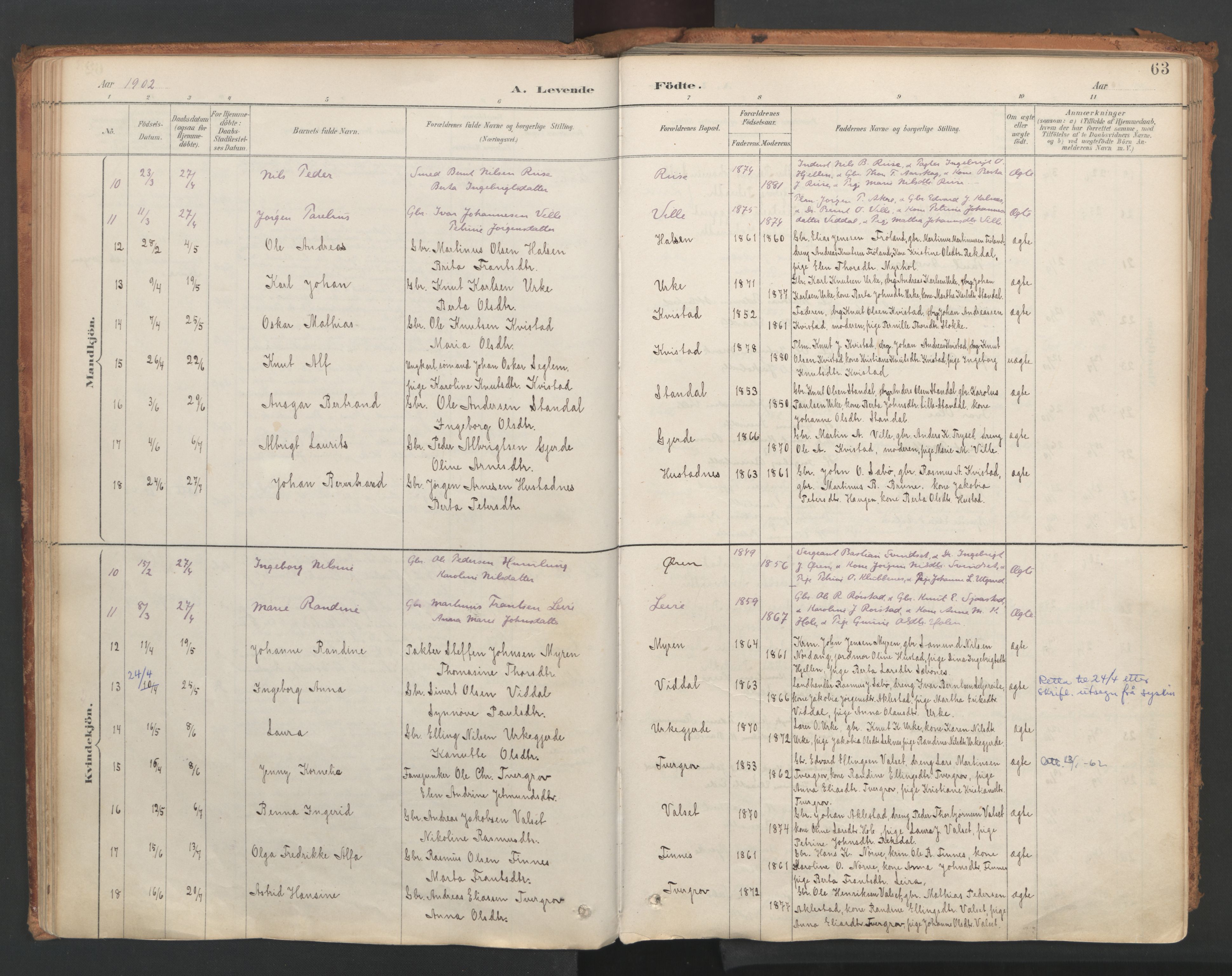 Ministerialprotokoller, klokkerbøker og fødselsregistre - Møre og Romsdal, AV/SAT-A-1454/515/L0211: Ministerialbok nr. 515A07, 1886-1910, s. 63