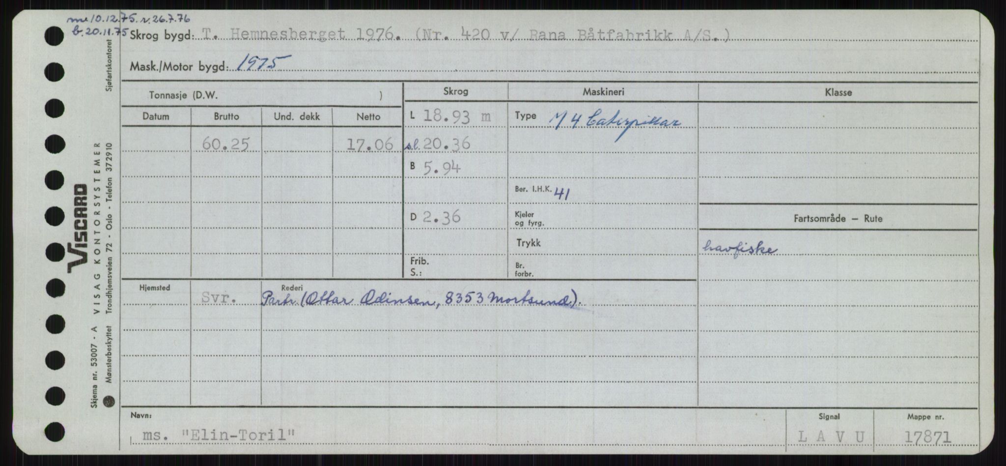 Sjøfartsdirektoratet med forløpere, Skipsmålingen, RA/S-1627/H/Ha/L0002/0001: Fartøy, Eik-Hill / Fartøy, Eik-F, s. 103