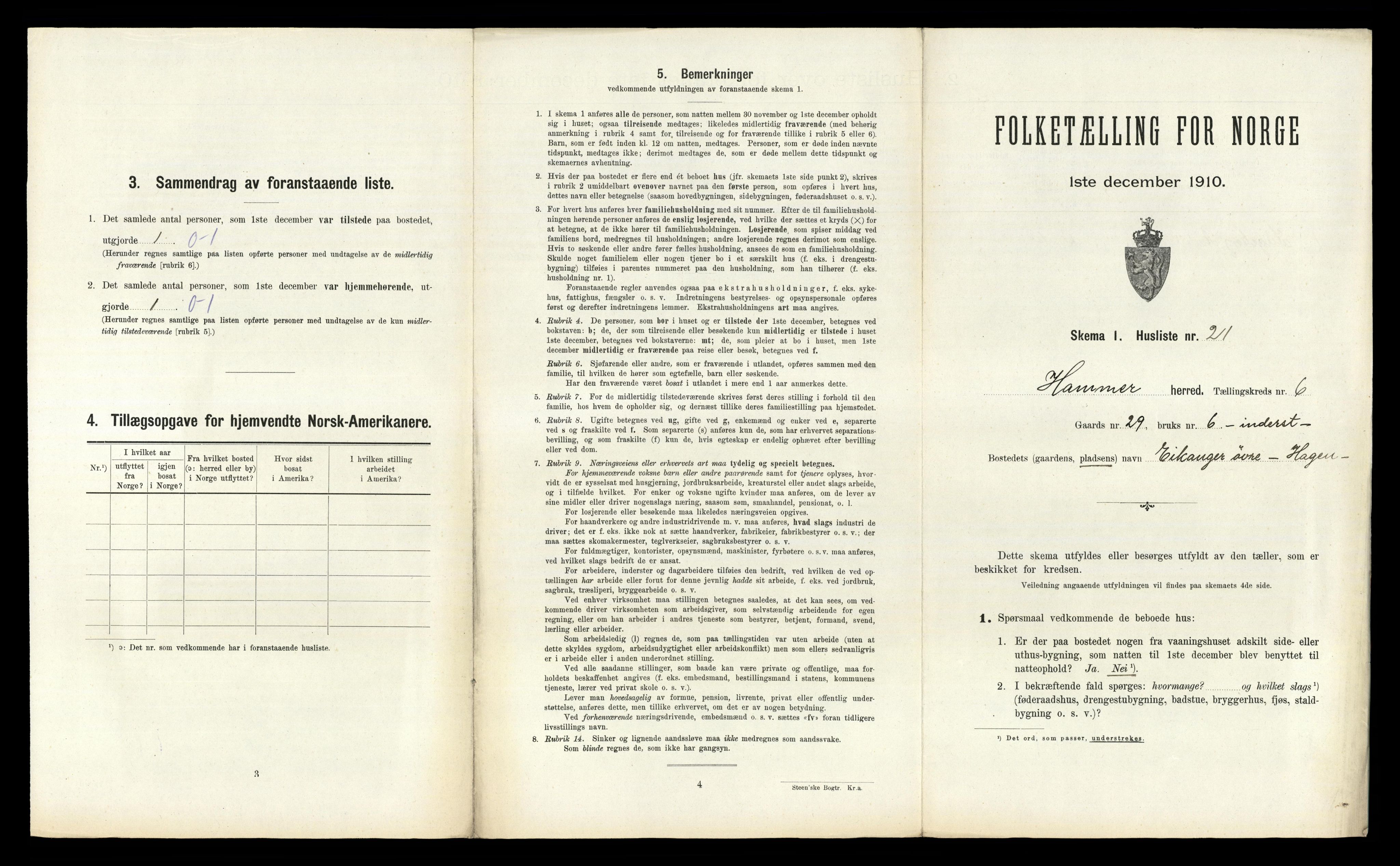RA, Folketelling 1910 for 1254 Hamre herred, 1910, s. 380