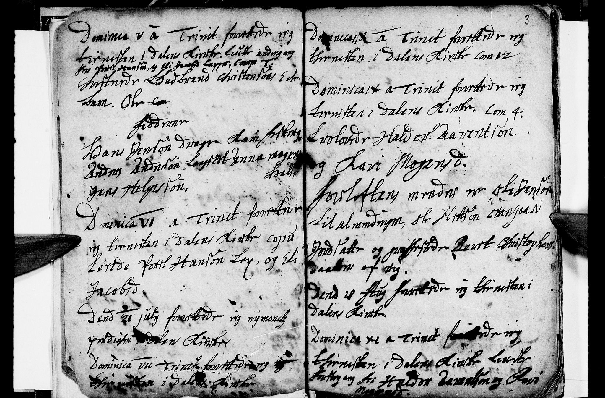 Ministerialprotokoller, klokkerbøker og fødselsregistre - Nordland, AV/SAT-A-1459/847/L0661: Ministerialbok nr. 847A01, 1708-1717, s. 3