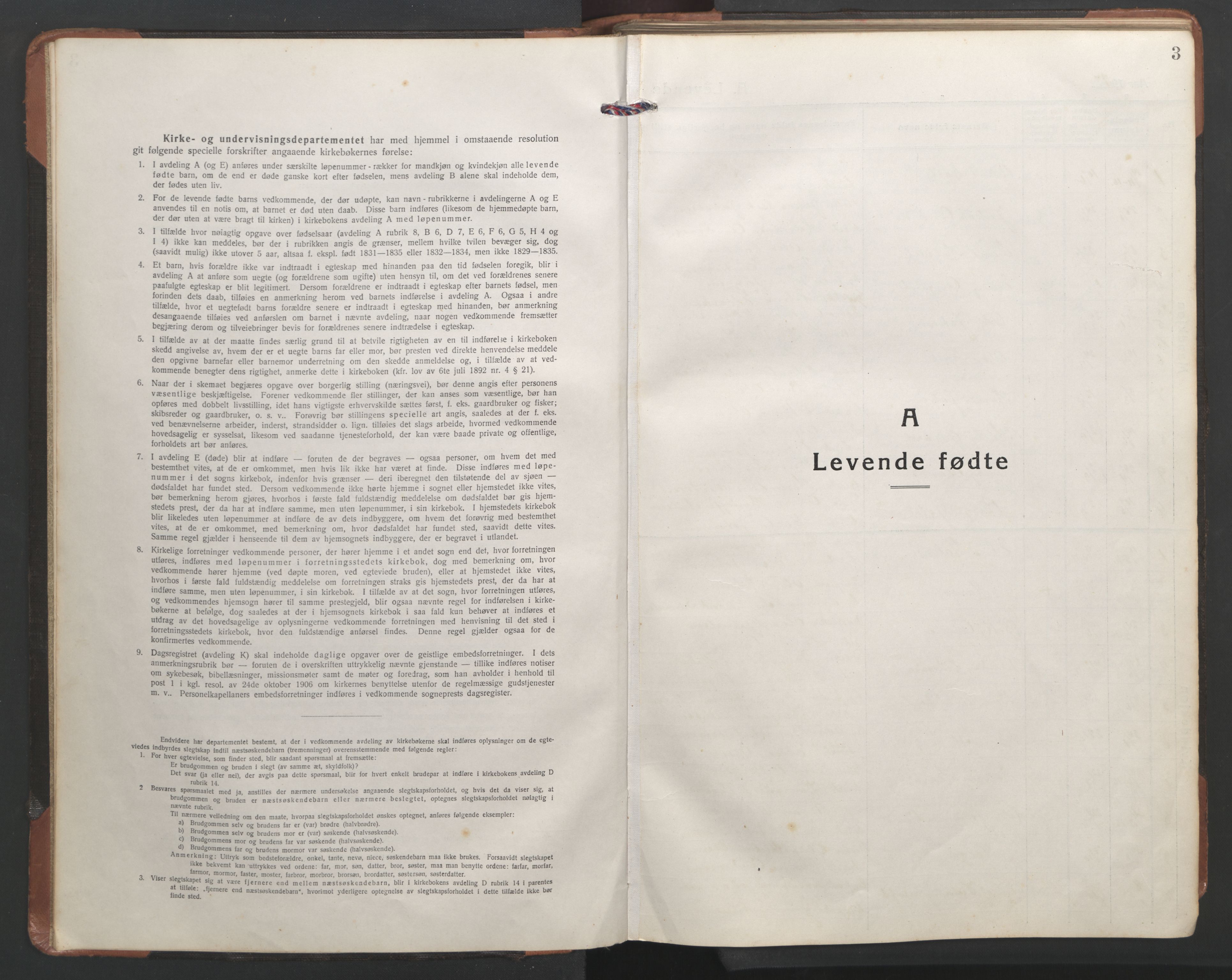 Ministerialprotokoller, klokkerbøker og fødselsregistre - Nordland, AV/SAT-A-1459/836/L0539: Klokkerbok nr. 836C03, 1917-1949, s. 3