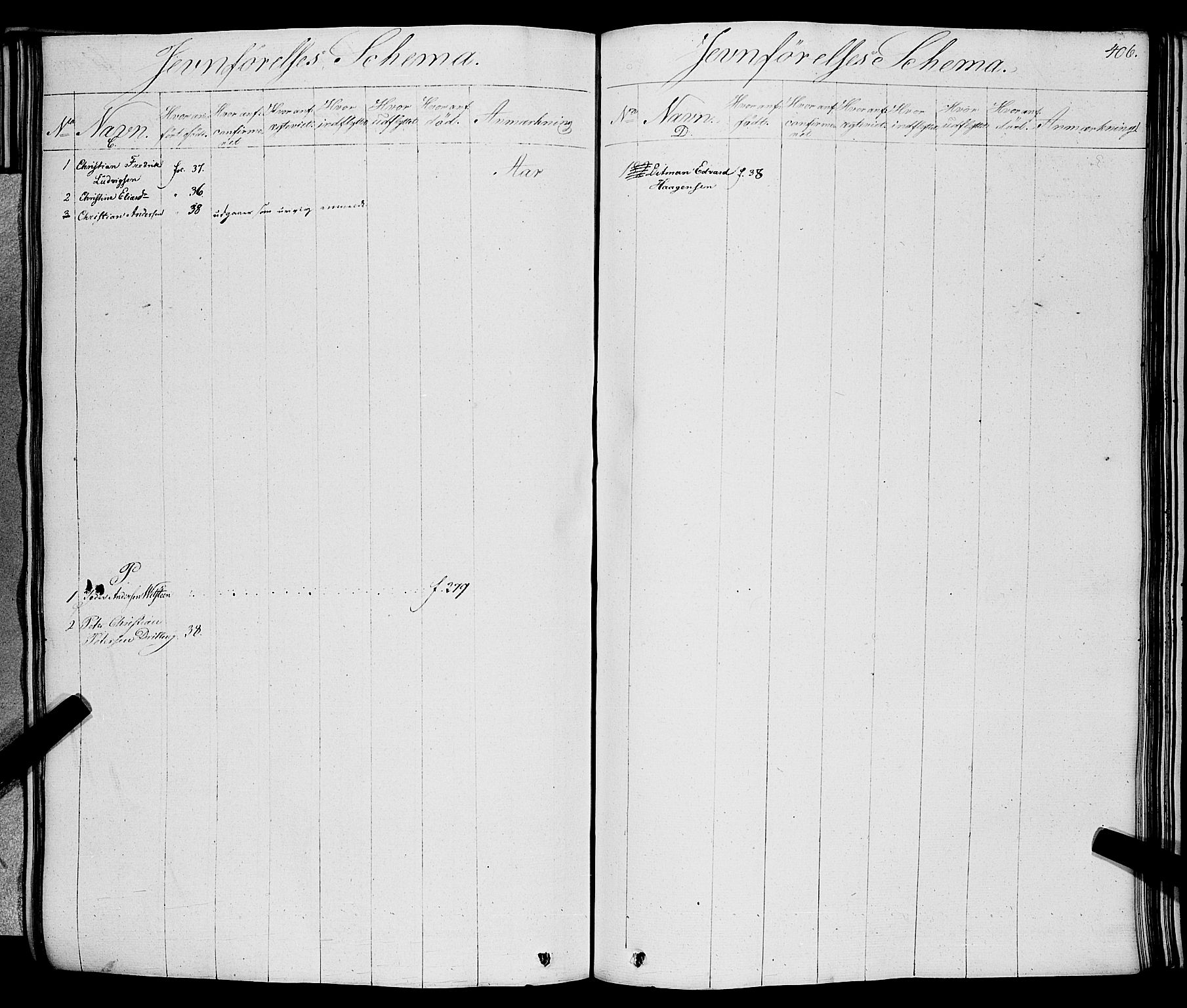Larvik kirkebøker, AV/SAKO-A-352/F/Fa/L0002: Ministerialbok nr. I 2, 1825-1847, s. 406
