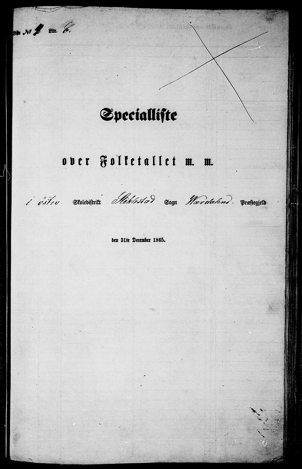 RA, Folketelling 1865 for 1721P Verdal prestegjeld, 1865, s. 106