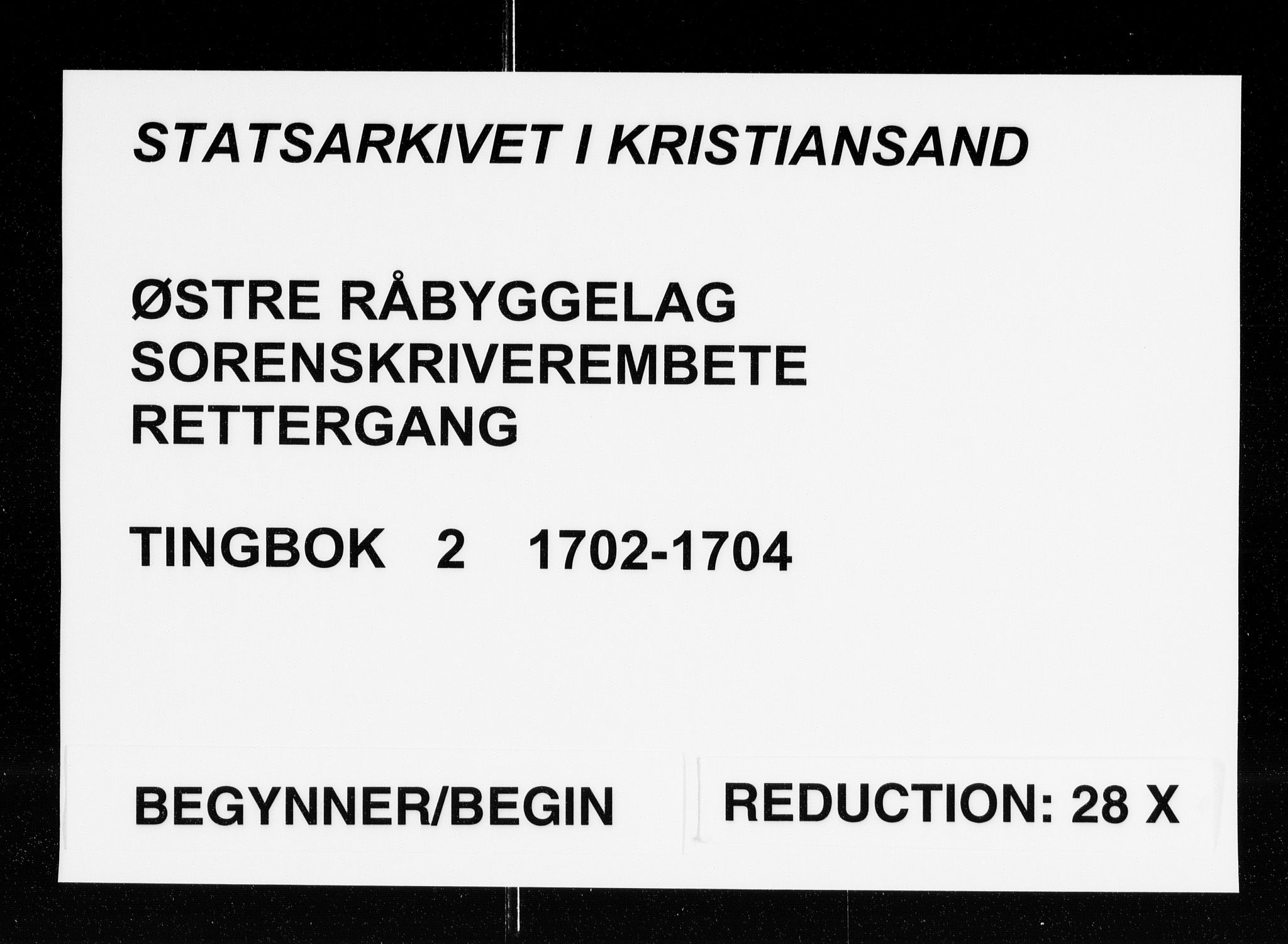 Østre Råbyggelag sorenskriveri, SAK/1221-0016/F/Fa/L0003: Tingbok nr 2, 1702-1704