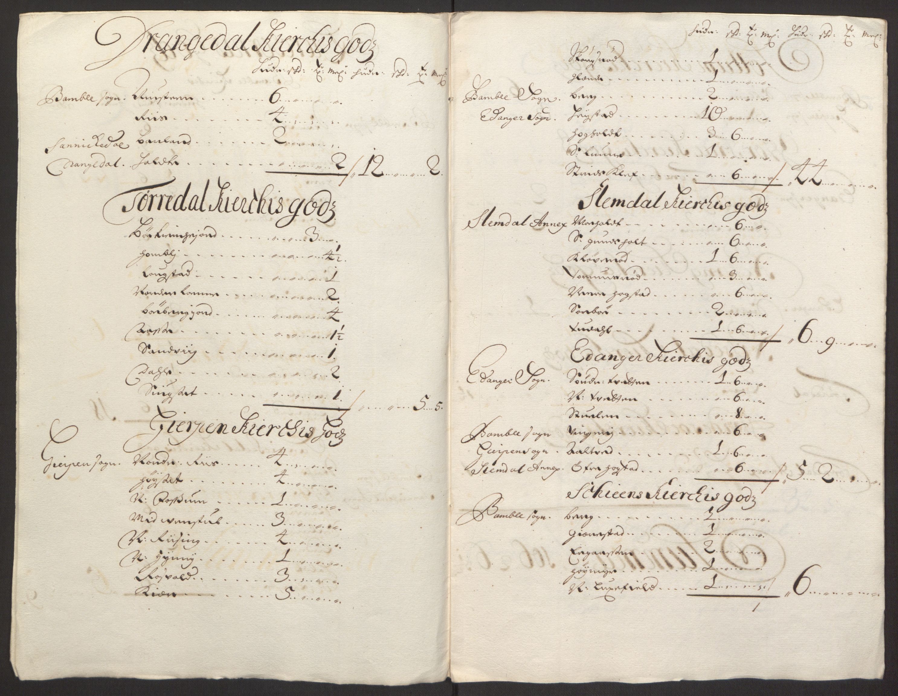 Rentekammeret inntil 1814, Reviderte regnskaper, Fogderegnskap, RA/EA-4092/R34/L2052: Fogderegnskap Bamble, 1692-1693, s. 362