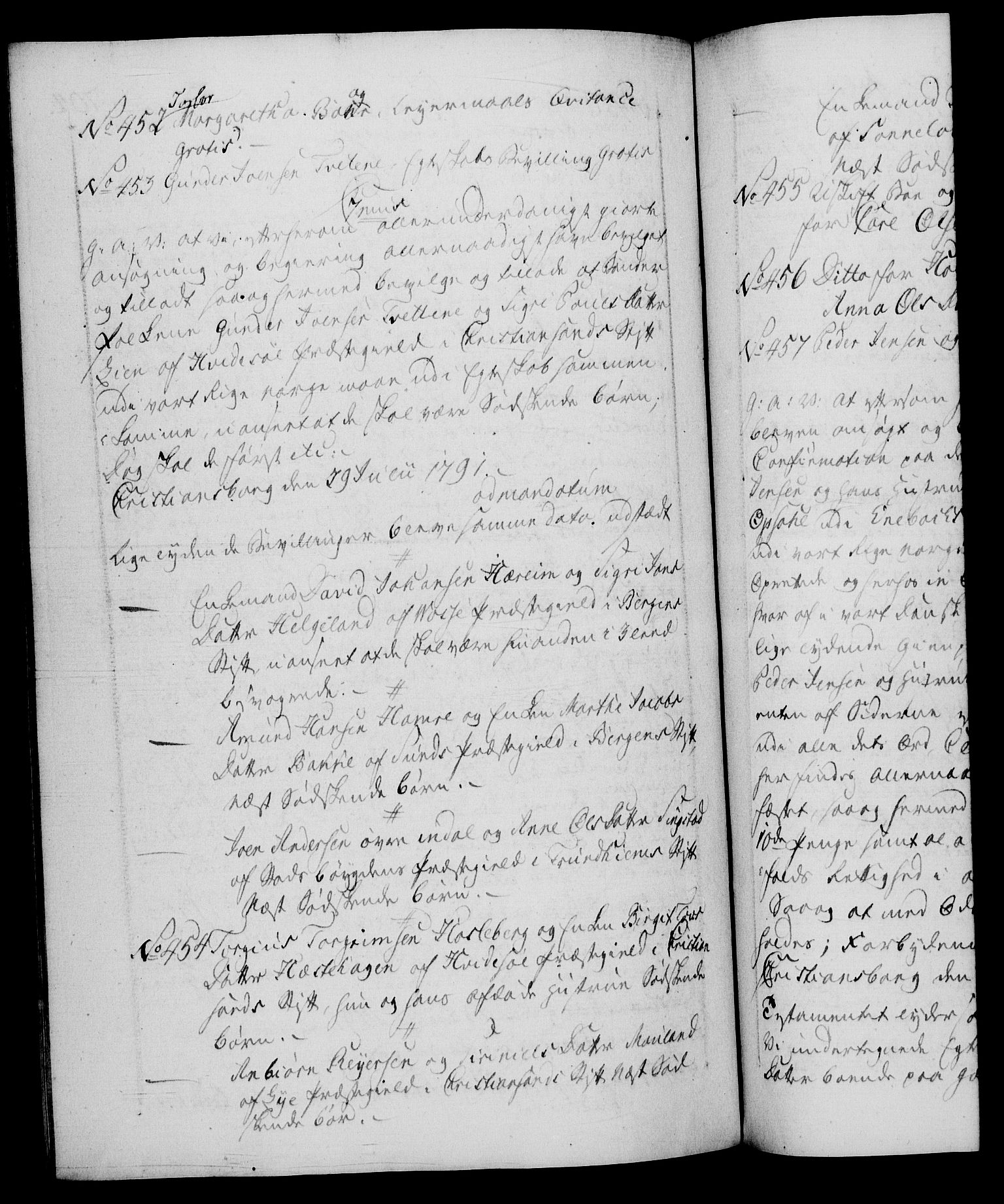 Danske Kanselli 1572-1799, RA/EA-3023/F/Fc/Fca/Fcaa/L0053: Norske registre, 1790-1791, s. 704b
