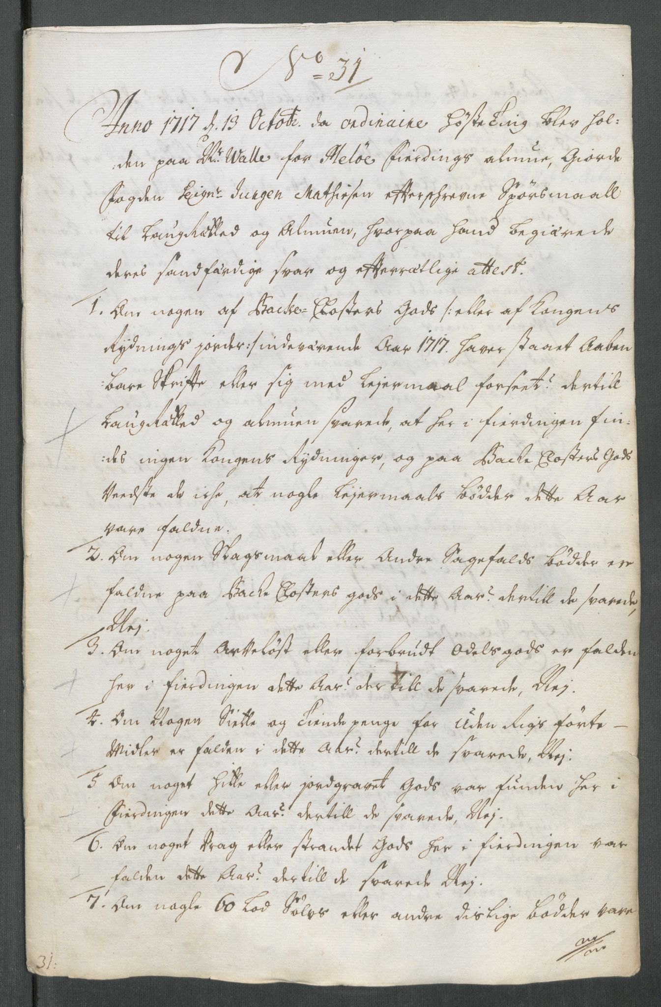 Rentekammeret inntil 1814, Reviderte regnskaper, Fogderegnskap, AV/RA-EA-4092/R65/L4515: Fogderegnskap Helgeland, 1717, s. 277