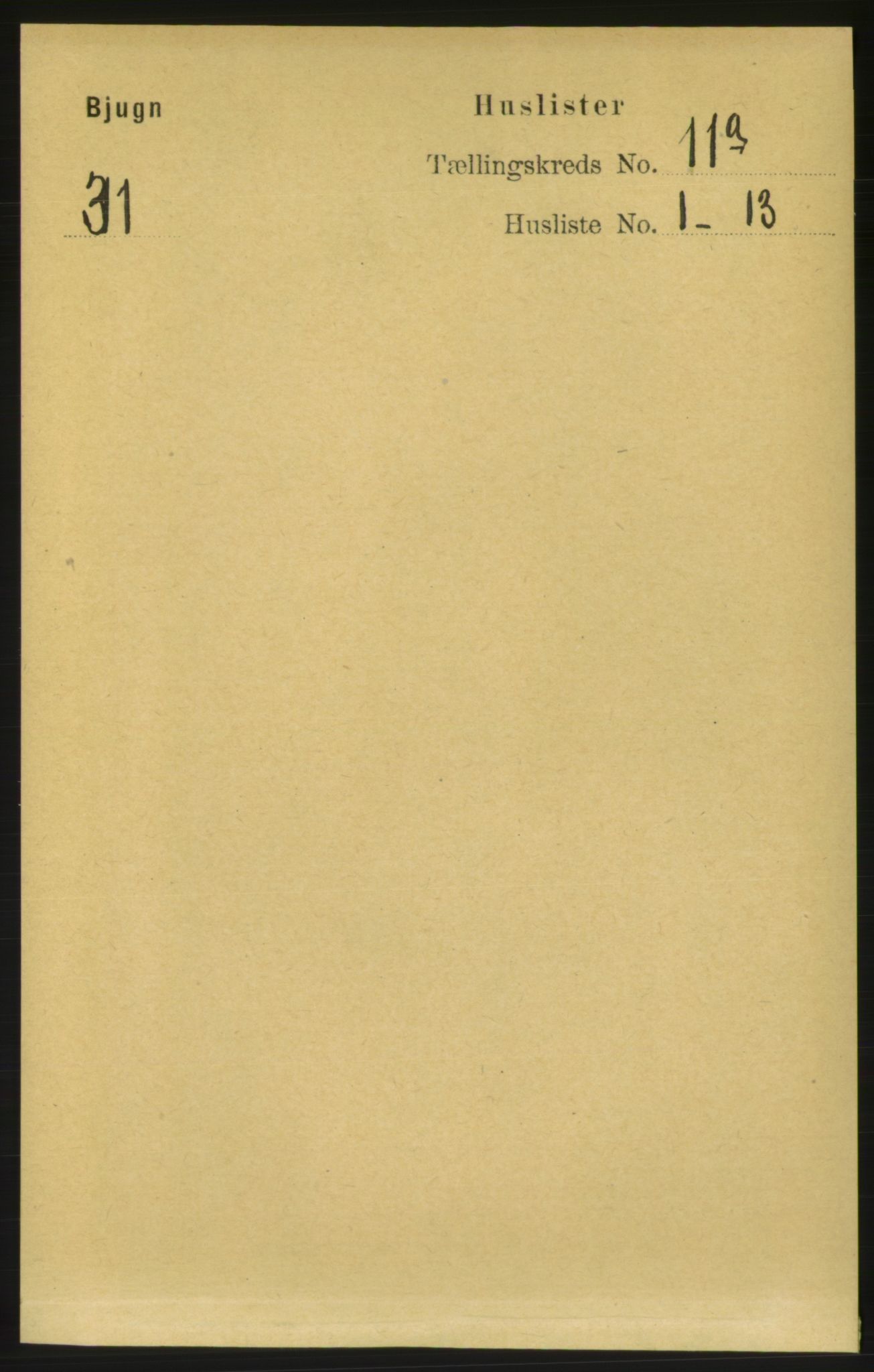 RA, Folketelling 1891 for 1627 Bjugn herred, 1891, s. 3055