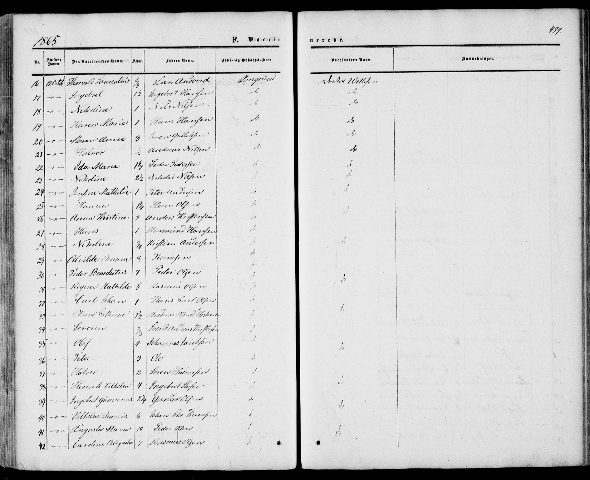 Porsgrunn kirkebøker , AV/SAKO-A-104/F/Fa/L0007: Ministerialbok nr. 7, 1858-1877, s. 499