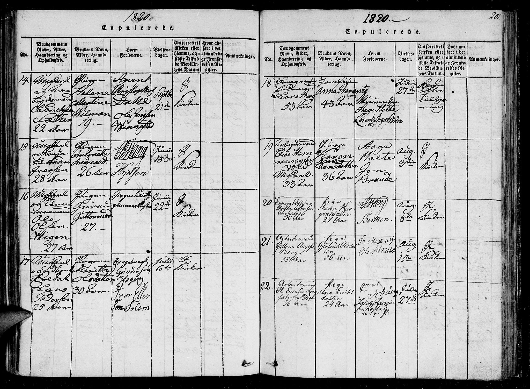 Ministerialprotokoller, klokkerbøker og fødselsregistre - Sør-Trøndelag, SAT/A-1456/602/L0107: Ministerialbok nr. 602A05, 1815-1821, s. 201