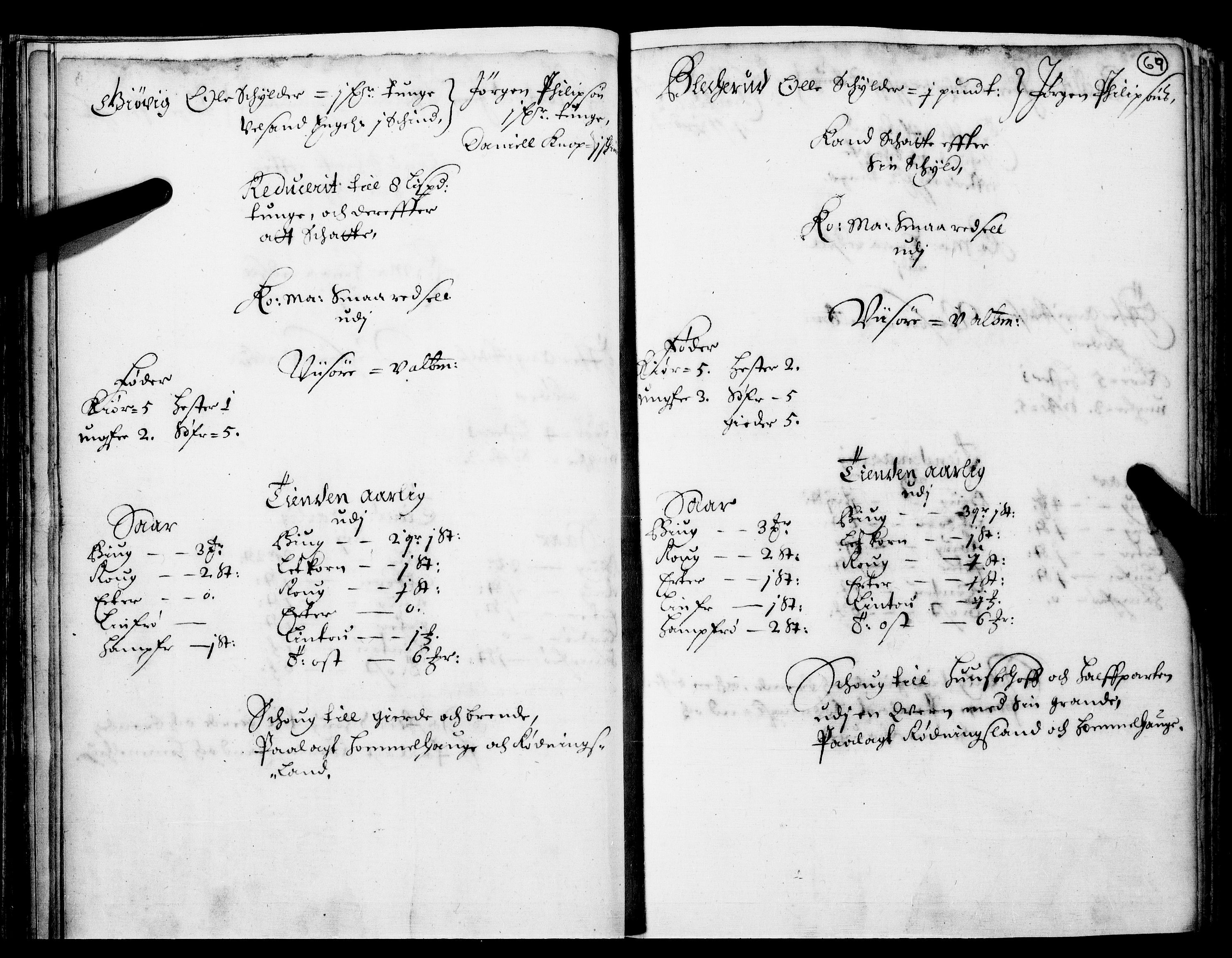 Rentekammeret inntil 1814, Realistisk ordnet avdeling, AV/RA-EA-4070/N/Nb/Nba/L0016: Hadeland og Valdres fogderi, 1. del, 1667, s. 68b-69a