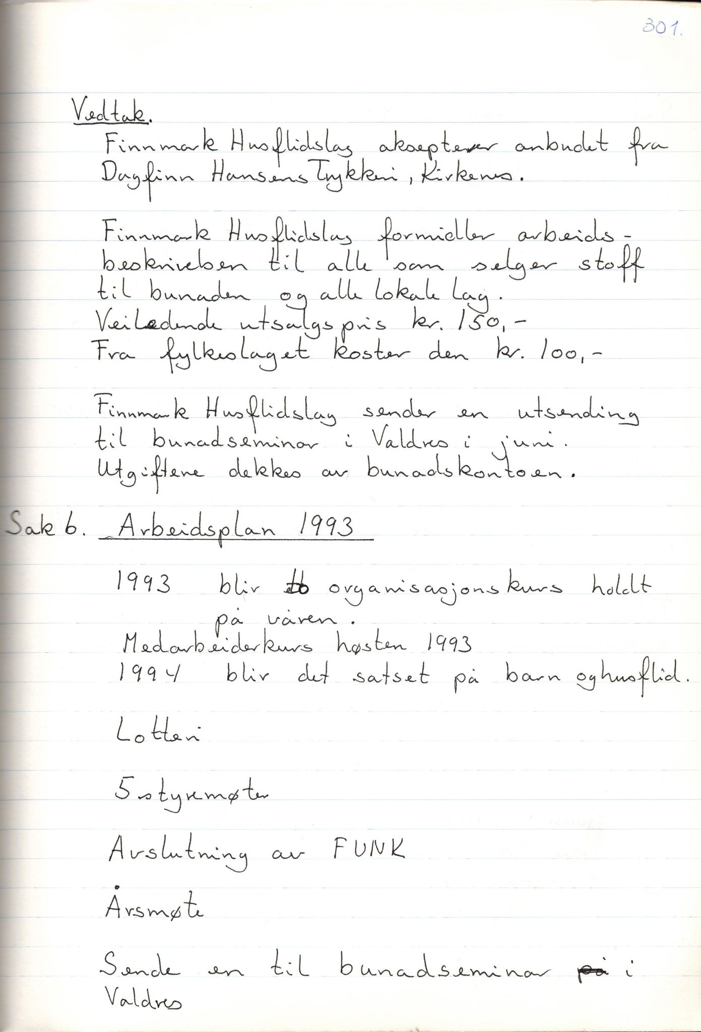 Finnmark Husflidslag, FMFB/A-1134/A/L0003: Møtebok, 1983-1994, s. 441