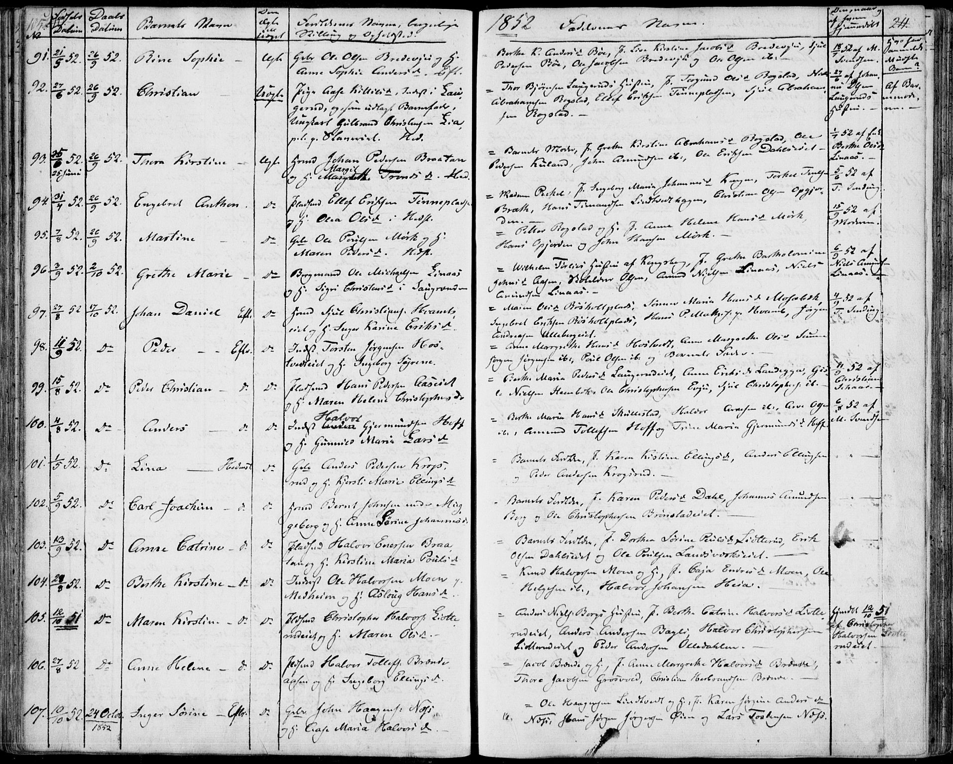 Sandsvær kirkebøker, SAKO/A-244/F/Fa/L0005: Ministerialbok nr. I 5, 1840-1856, s. 210-211