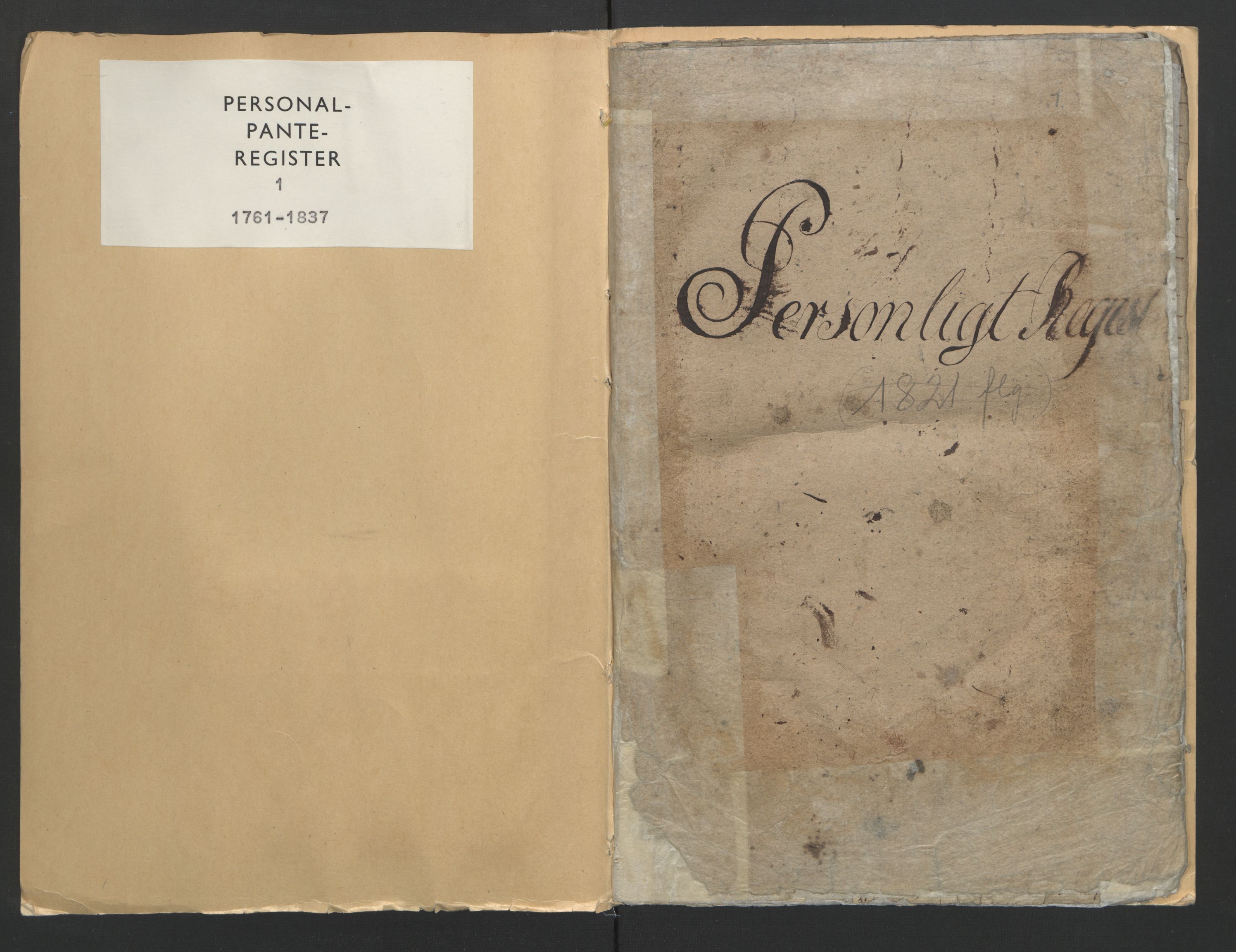 Trondheim byfogd, SAT/A-0003/1/2/2B/L0001: Panteregister nr. 2B 01, 1761-1837